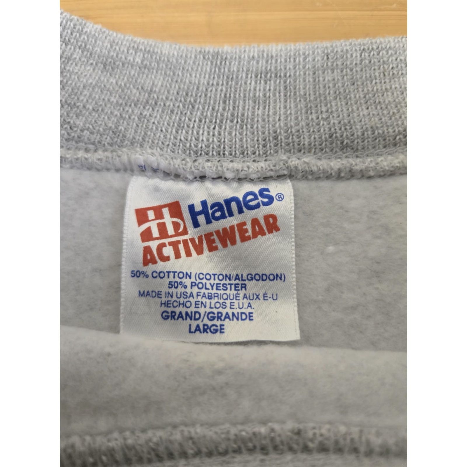 Hanes VINTAGE Hanes Sweatshirt Mens Large Gray Made USA Crewneck Raglan Fleece 90s Size US L / EU 52-54 / 3 - 5 Thumbnail