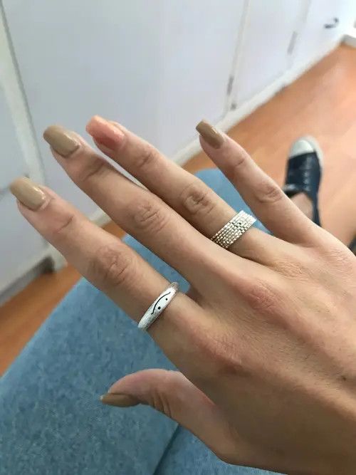 VIBE Smile Picture Adjustable Ring Size ONE SIZE - 3 Thumbnail