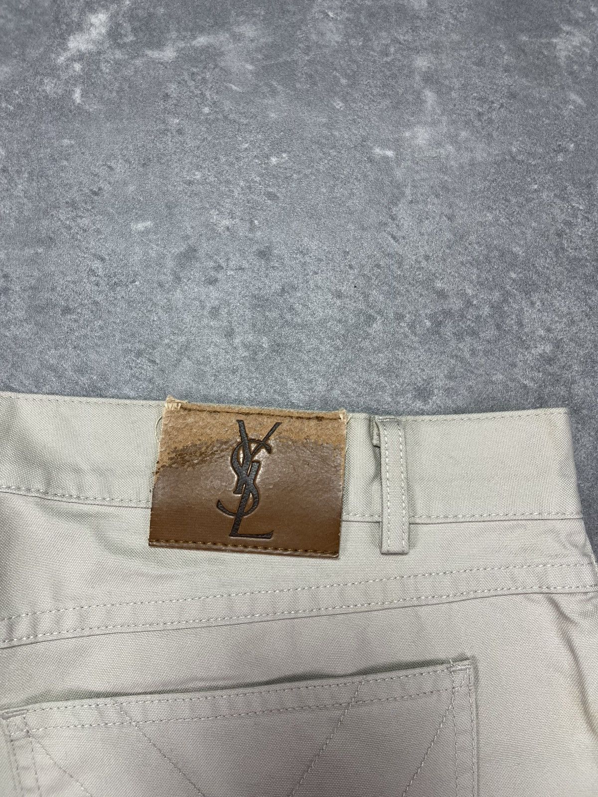 Yves Saint Laurent Yves Saint Laurent Y Pocket Logo Pants 36 YSL Size US 36 / EU 52 - 14 Thumbnail