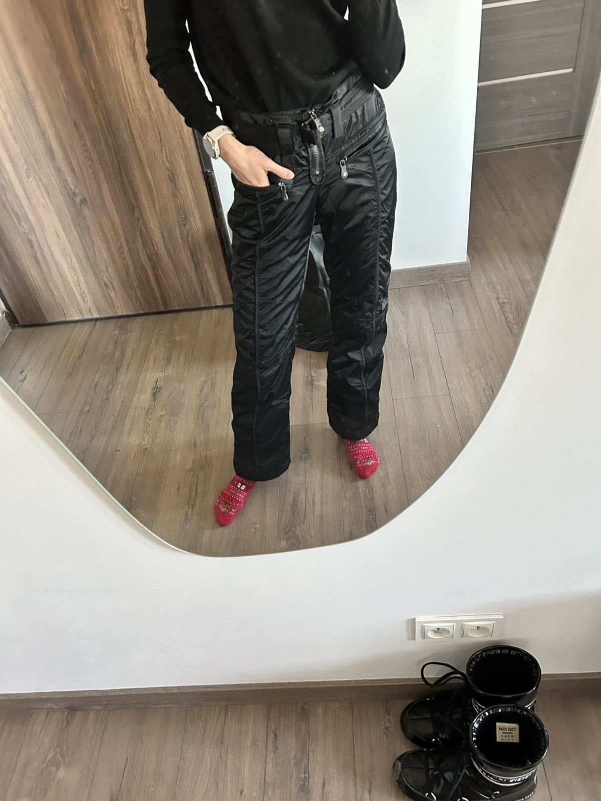 JET SET Jet Set black ski pants size 2 S-M Size 27" / US 4 / IT 40 - 11 Thumbnail