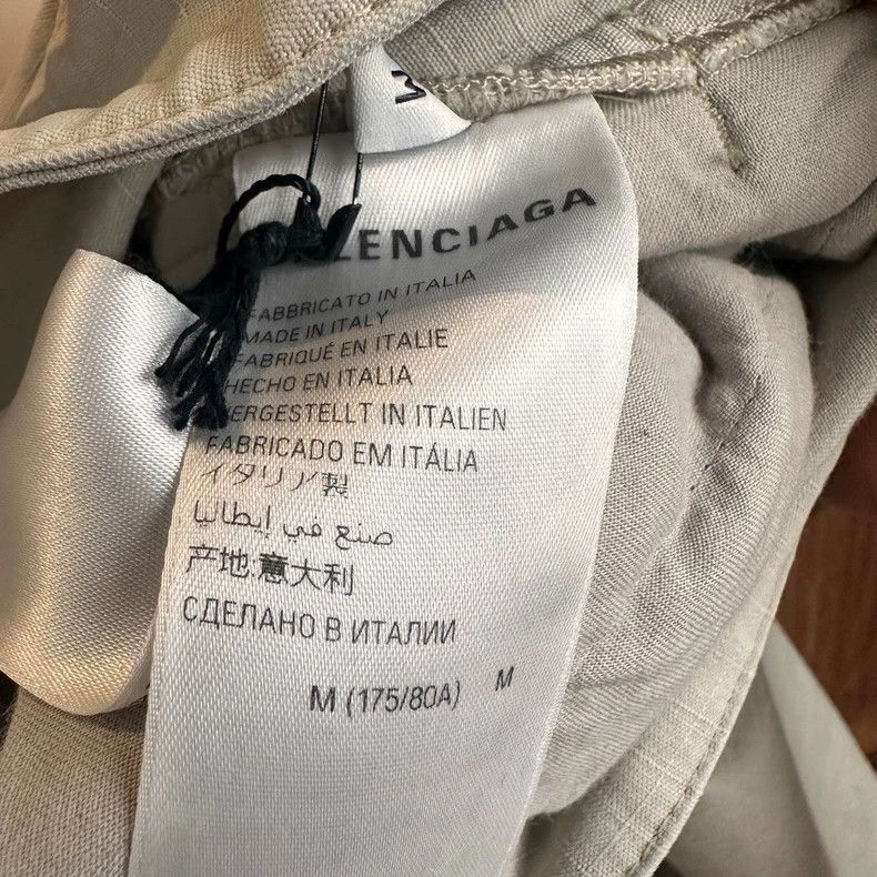 Balenciaga Balenciaga Beige Drawstring Cargo Pants Size M Size US 32 / EU 48 - 4 Thumbnail