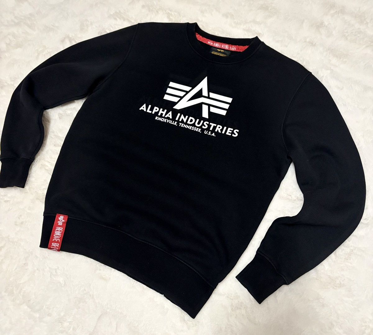 Alpha Industries Authentic Alpha Industries Sweatshirt Black XS Size US XS / EU 42 / 0 - 1 Thumbnail