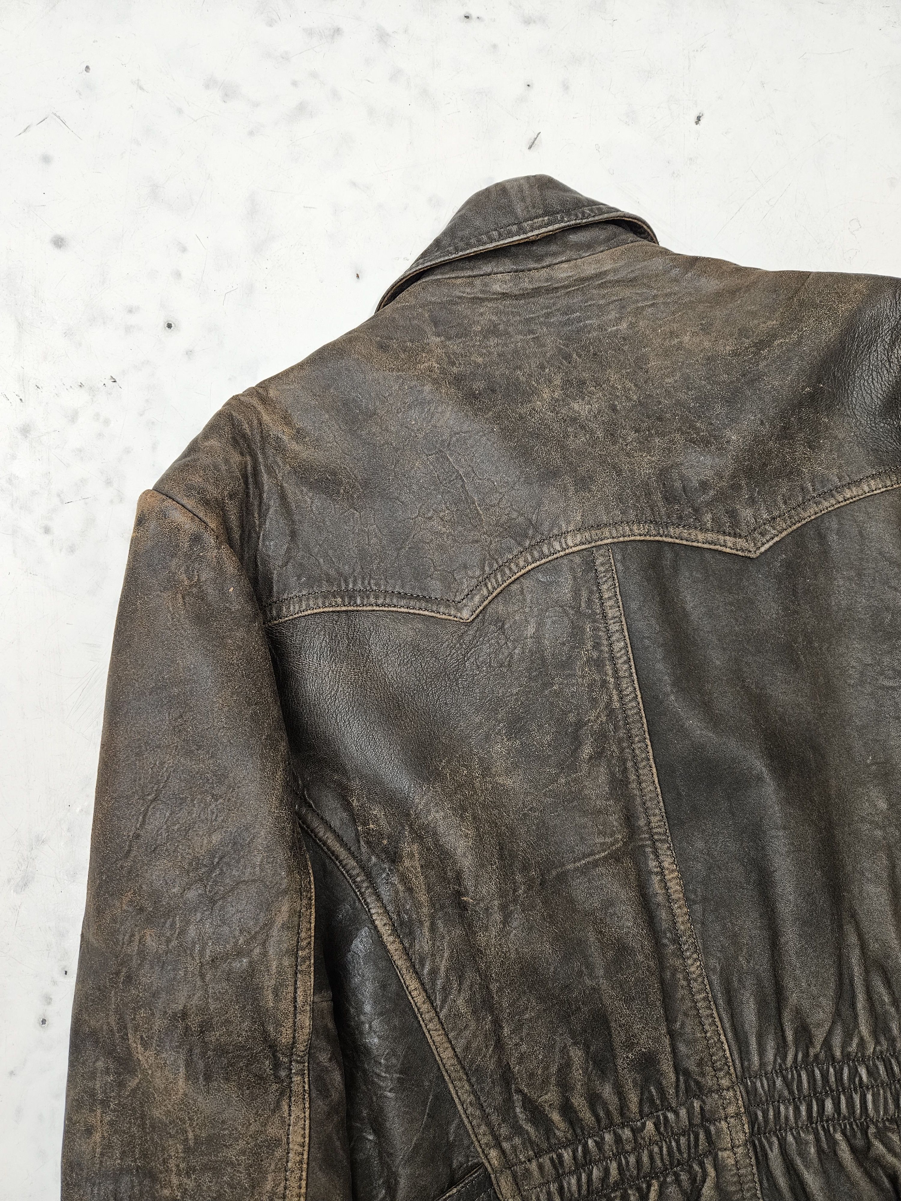 Genuine Leather Vintage Hein Gericke leather biker jacket Size US L / EU 52-54 / 3 - 10 Thumbnail