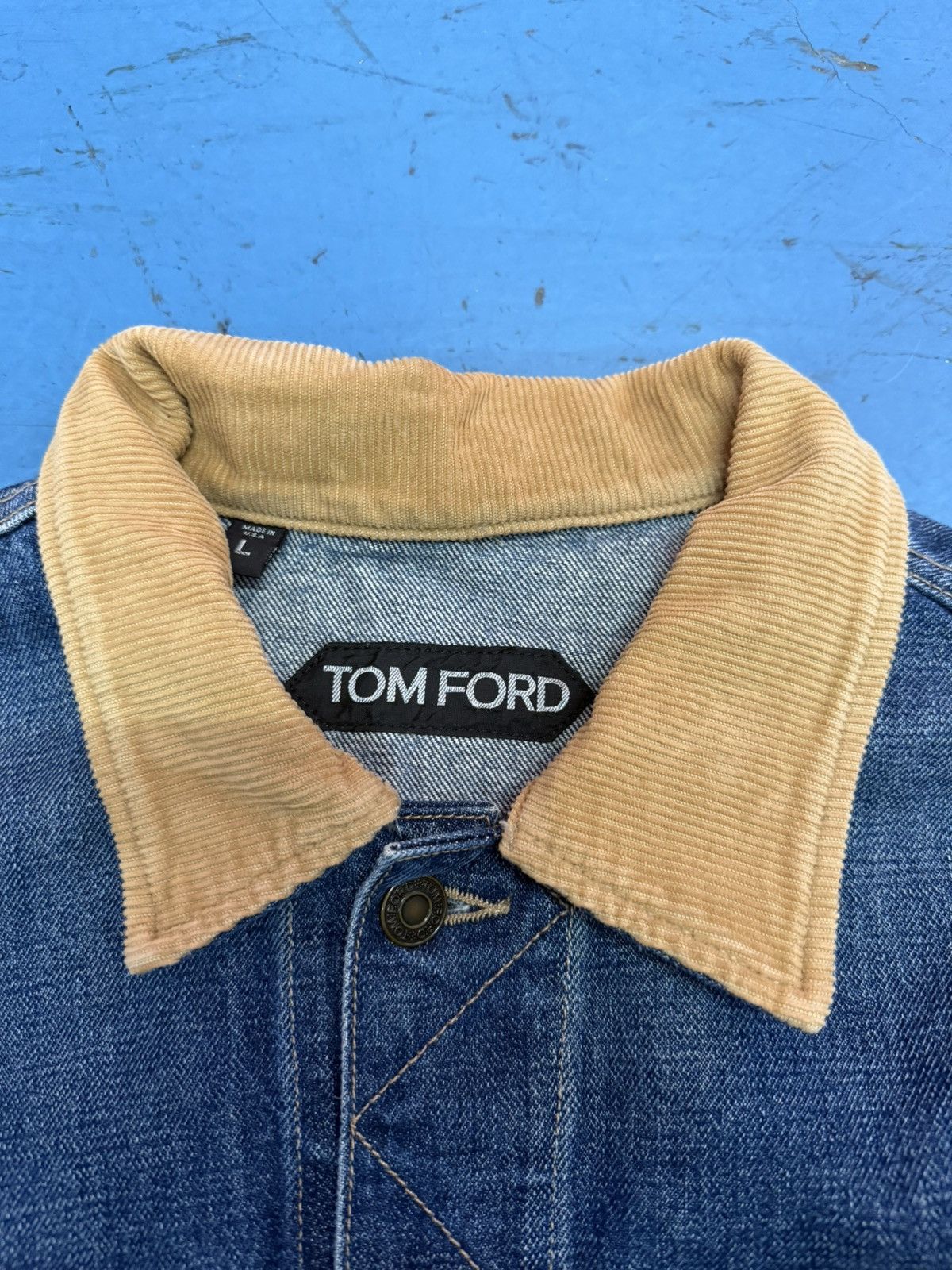 Tom Ford TOM FORD DENIM JACKET Size US L / EU 52-54 / 3 - 4 Thumbnail