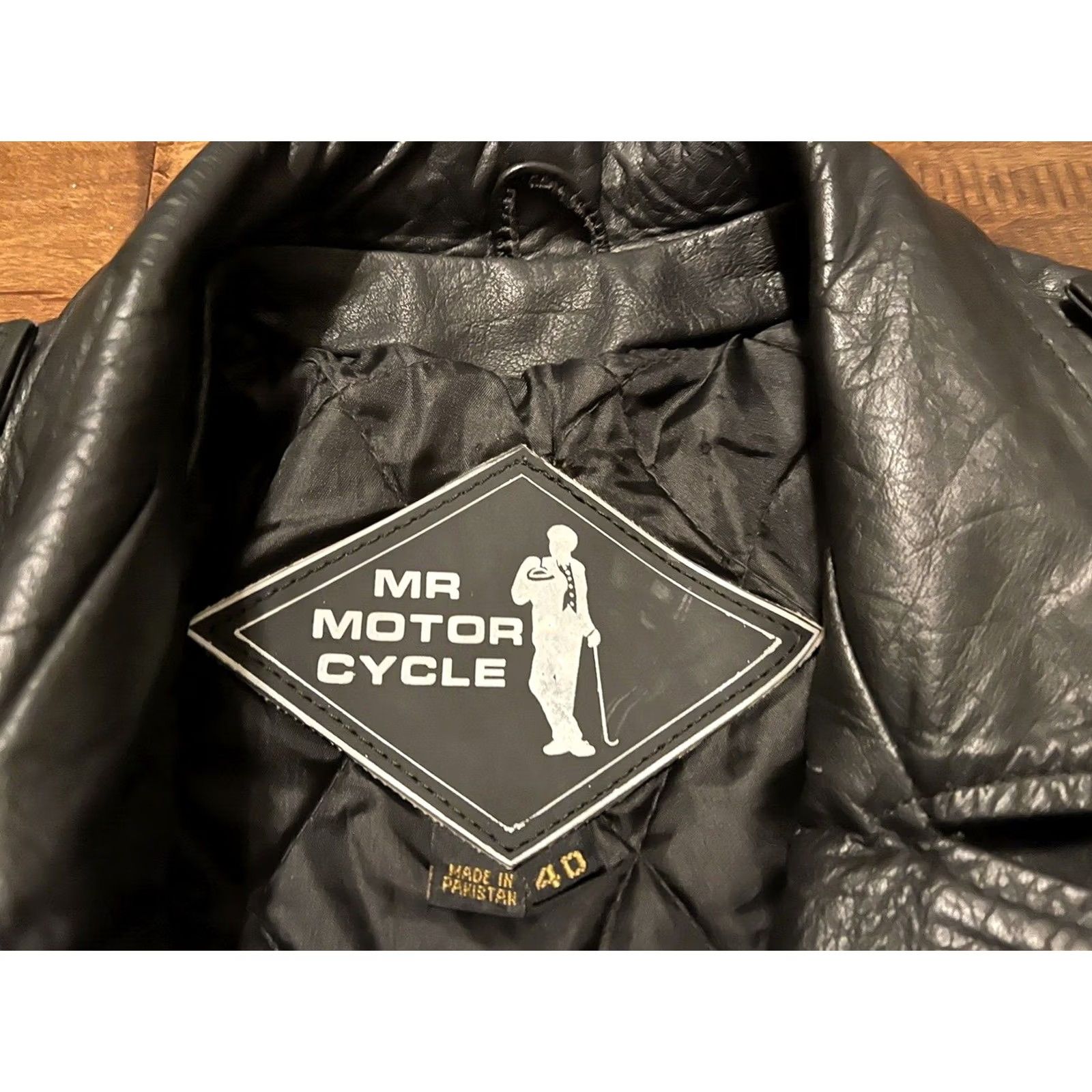 Vintage VINTAGE Mr. Motorcycle Black Leather Moto Biker Riding Jacket Men's Size 40 Jacket Mens Black Leather Biker Motorcycle Theme 40 Size US XXS / EU 40 - 4 Thumbnail