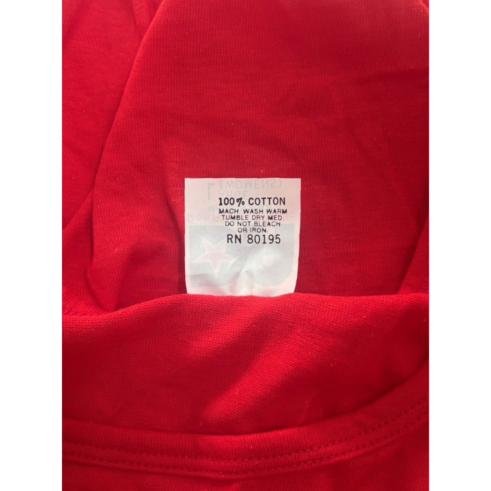 Vintage VINTAGE Don Alleson Cropped Tank Womens Large 90s Red Deadstock NWOT USA Made Tank Top Ladies M L Womens Mens Size L / US 10 / IT 46 - 5 Thumbnail