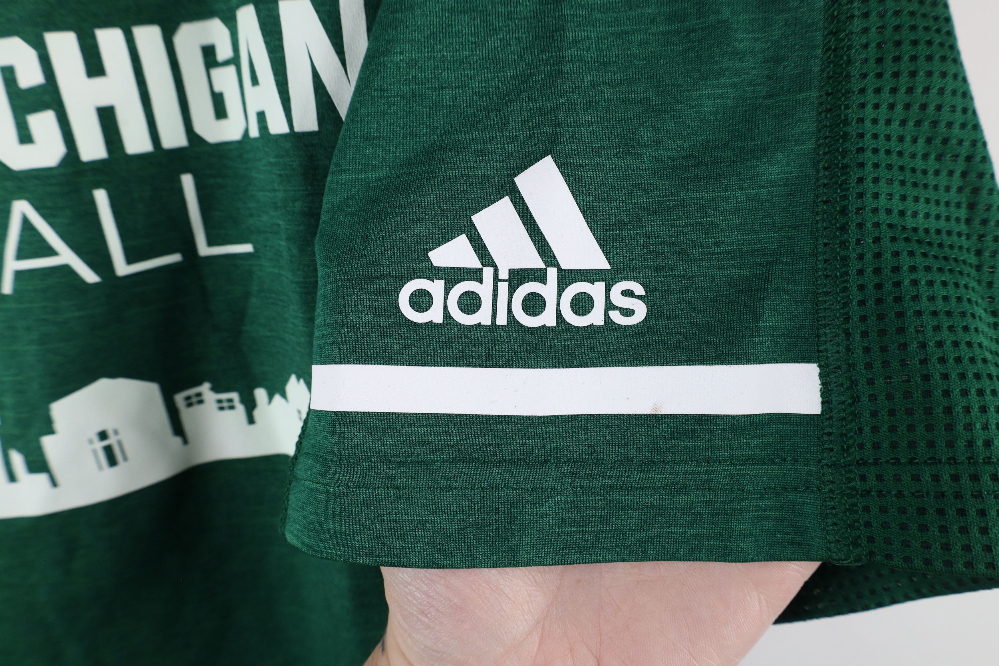 Adidas × Vintage Adidas Eastern Michigan University Baseball T-Shirt Green Size US XL / EU 56 / 4 - 4 Thumbnail