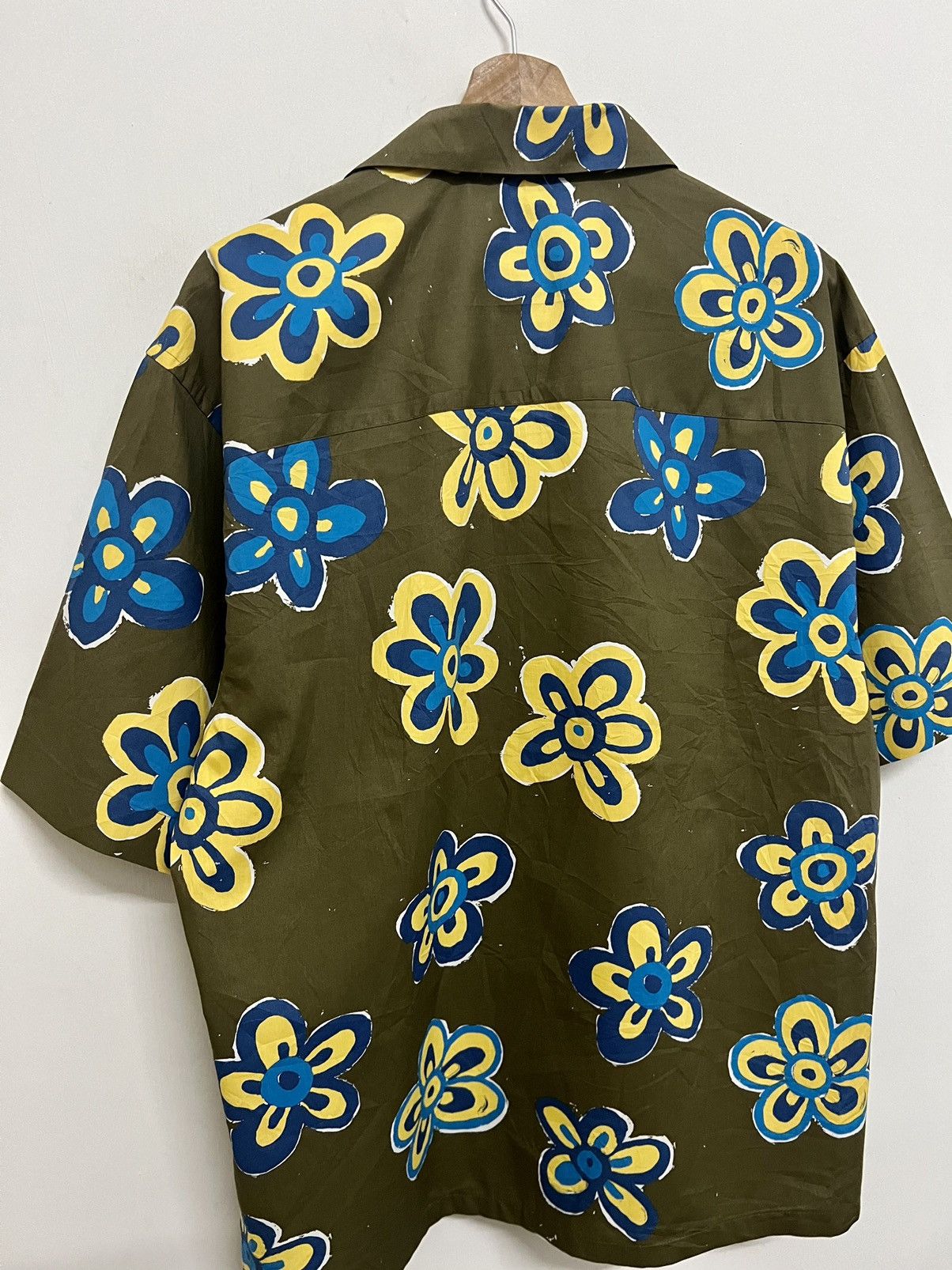 Marni × Uniqlo Marni Uniqlo Oversized Printed Open Collar Shirt Size US M / EU 48-50 / 2 - 10 Thumbnail