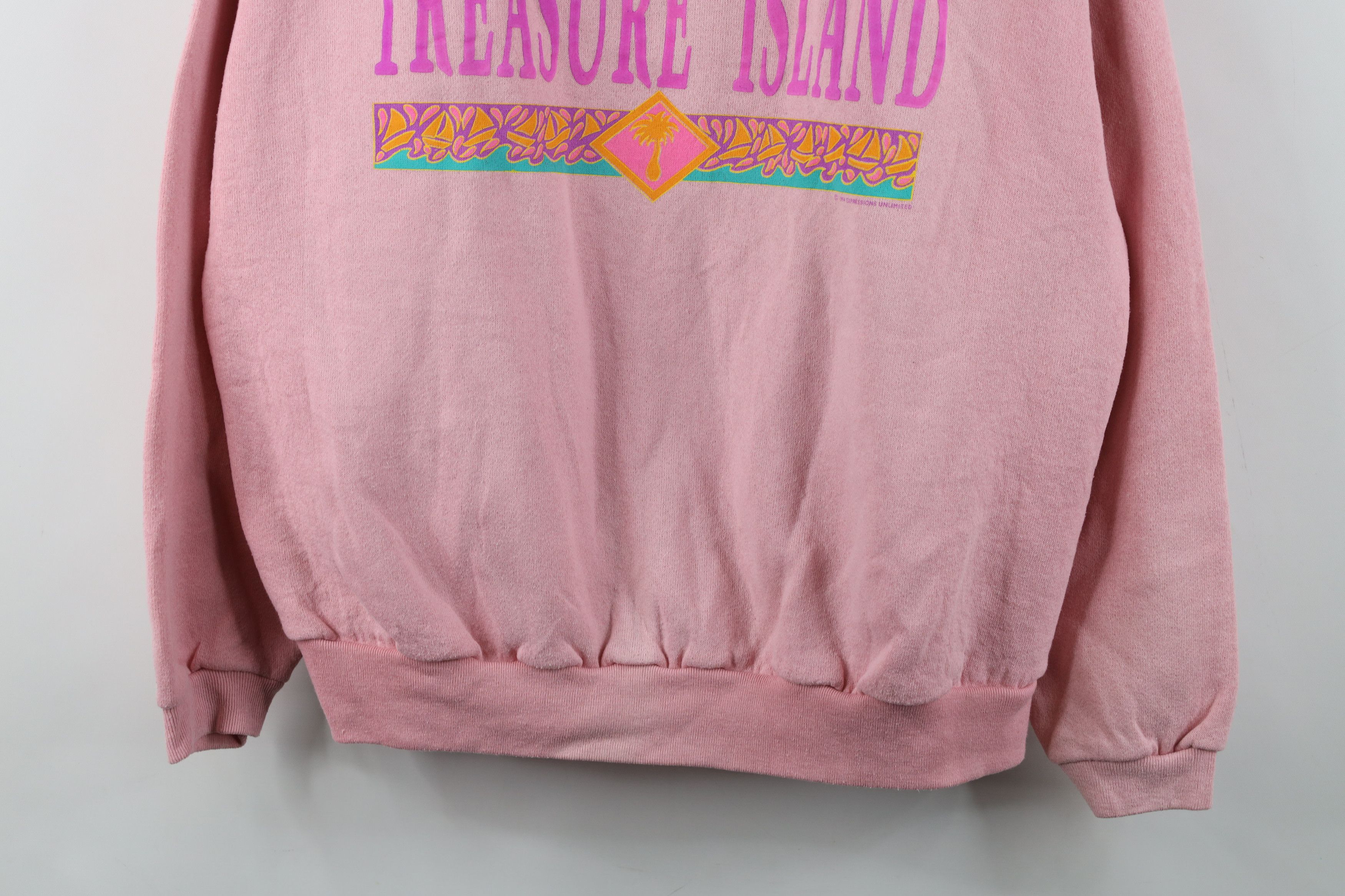 Vintage Vintage 90s Paint Treasure Island Crewneck Sweatshirt USA Size M / US 6-8 / IT 42-44 - 3 Thumbnail