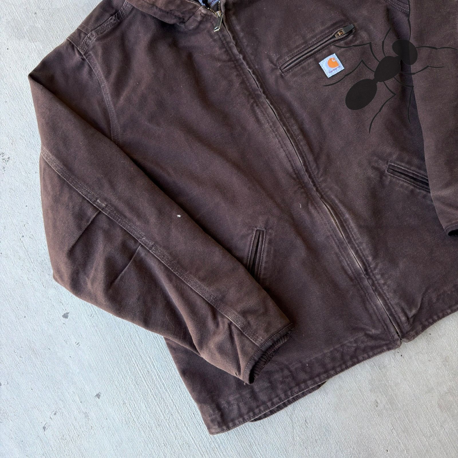 Carhartt × Vintage Carhartt WOMENS brown sierra hooded work wear jacket Size US XL / EU 56 / 4 - 2 Thumbnail