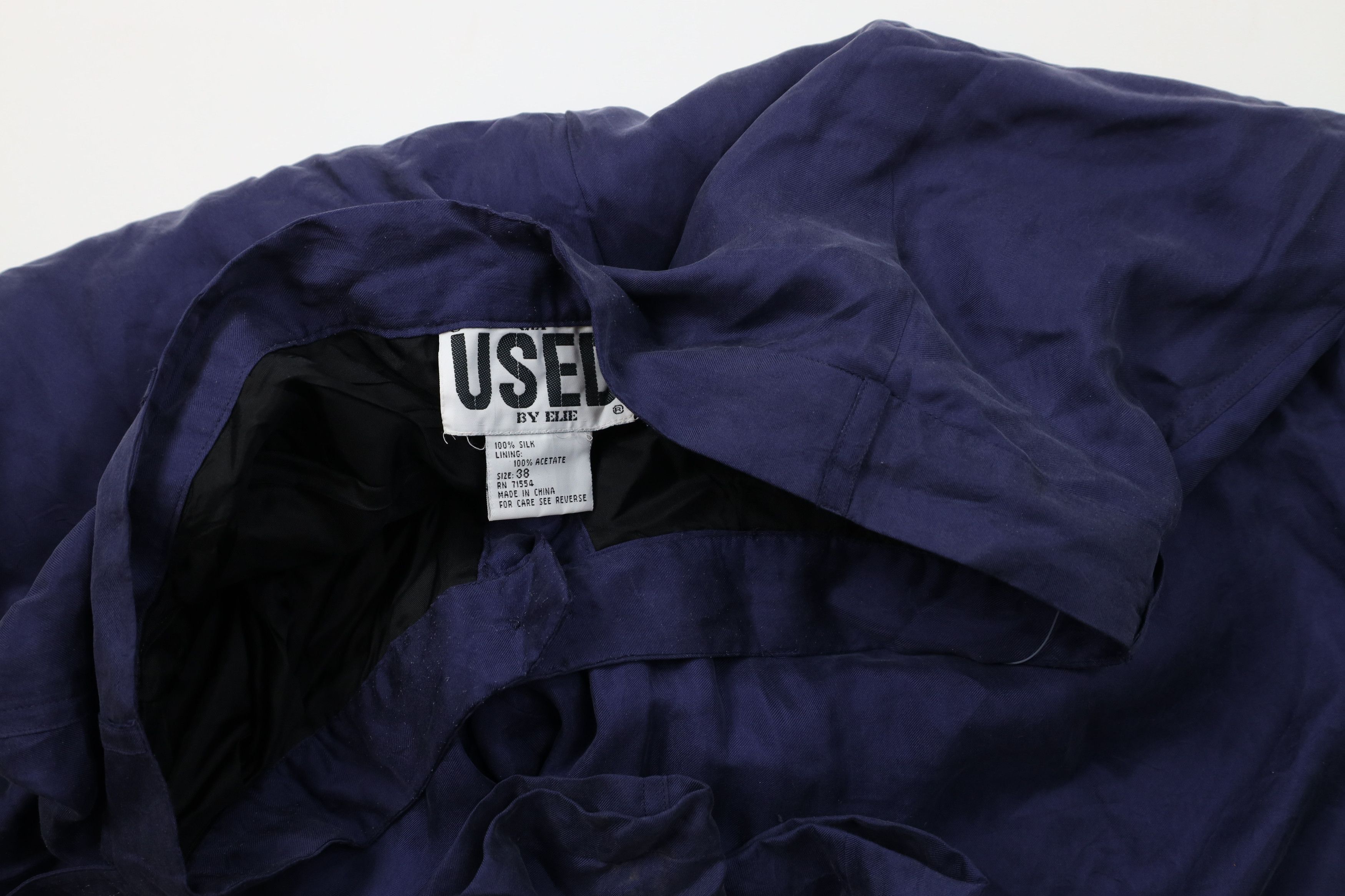 Vintage Deadstock Vintage 90s Streetwear Fit Silk Pants Navy Blue Size US 38 / EU 54 - 9 Thumbnail