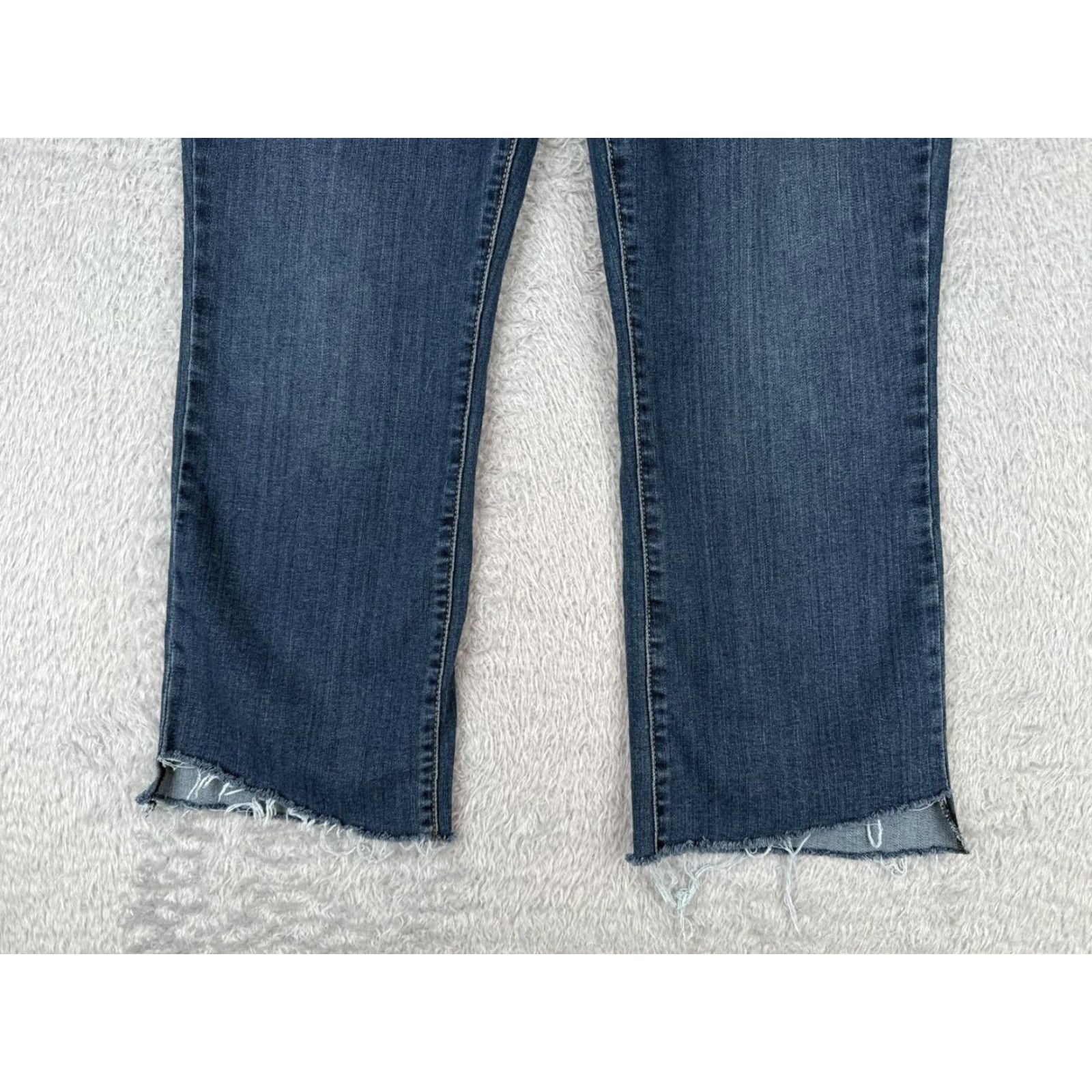 Vintage Seven7 Jeans Women 14 Blue Denim Bootcut High Rise 32x24 Raw Hem Fashion Jean Women Size 36" / US 14 / IT 50 - 2 Thumbnail
