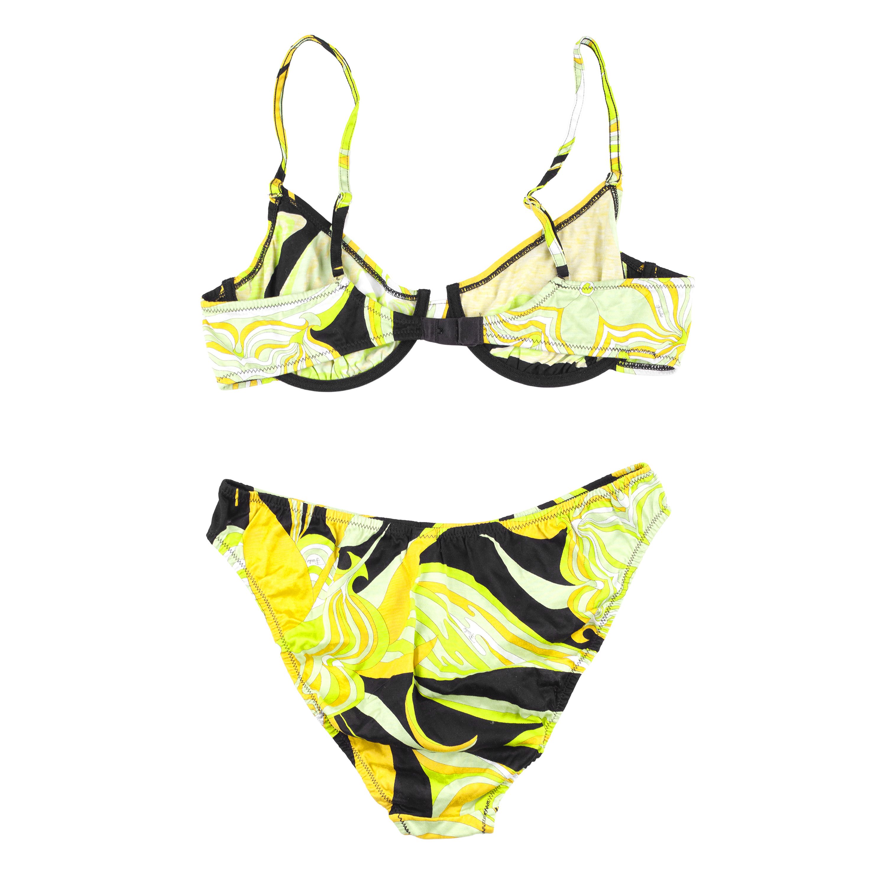 Emilio Pucci Emilio Pucci Vintage Yellow Lingerie Set Size ONE SIZE - 2 Thumbnail