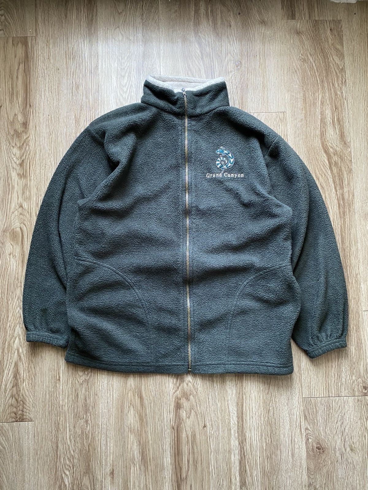 Vintage Y2K Grand Canyon Fleece Zip Up Jacket Size US M / EU 48-50 / 2 - 1 Thumbnail