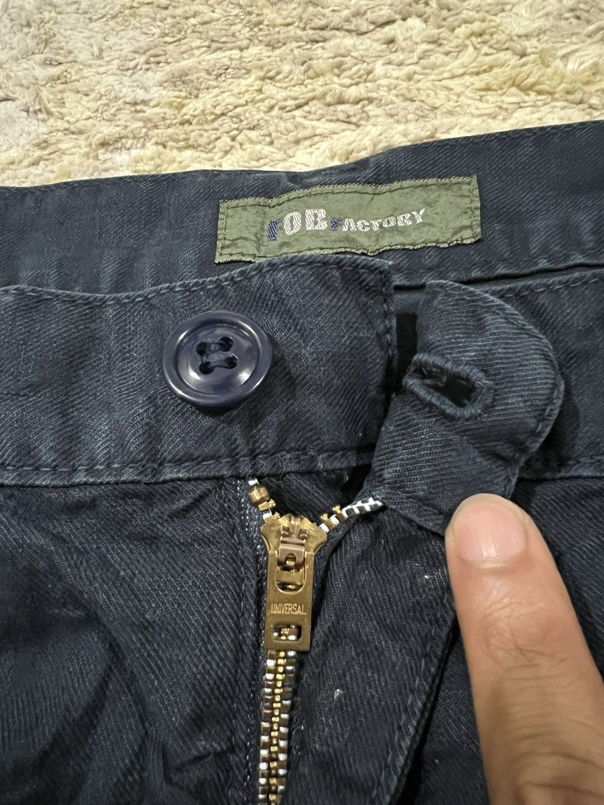 FOB Factory FOB Factory 🇯🇵 Herringbone Twill Cargo Pocket Jap Cut Pants Size US 33 - 5 Thumbnail