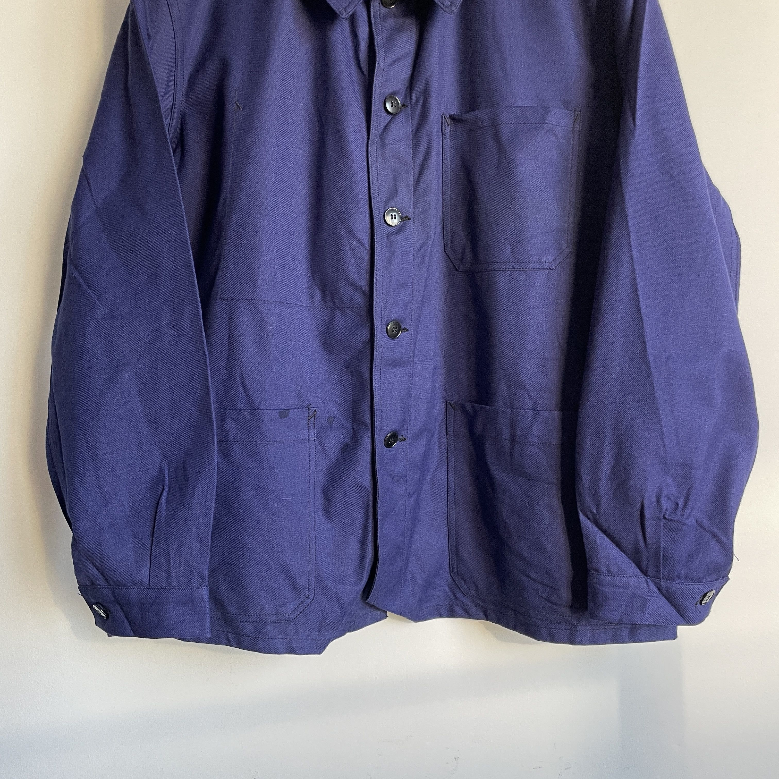 Vintage OD Flers French Army Vintage 70's Work Jacket Size EUR 56 Size US XL / EU 56 / 4 - 5 Thumbnail
