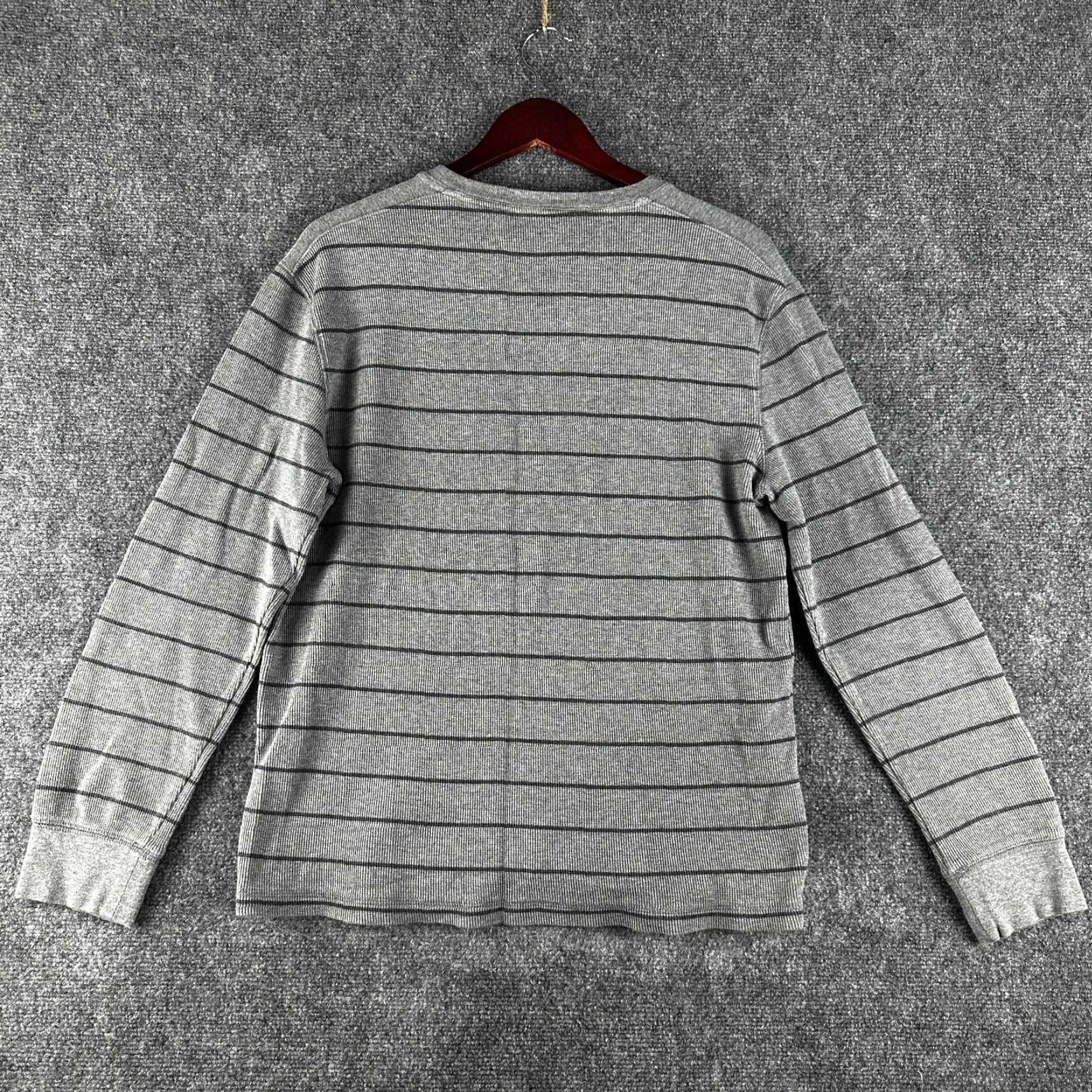 Banana Republic Banana Republic Shirt Mens L Gray Cotton Knit Long Sleeve Crew Pullover Regular Fit Knit Sweater Size US L / EU 52-54 / 3 - 7 Thumbnail