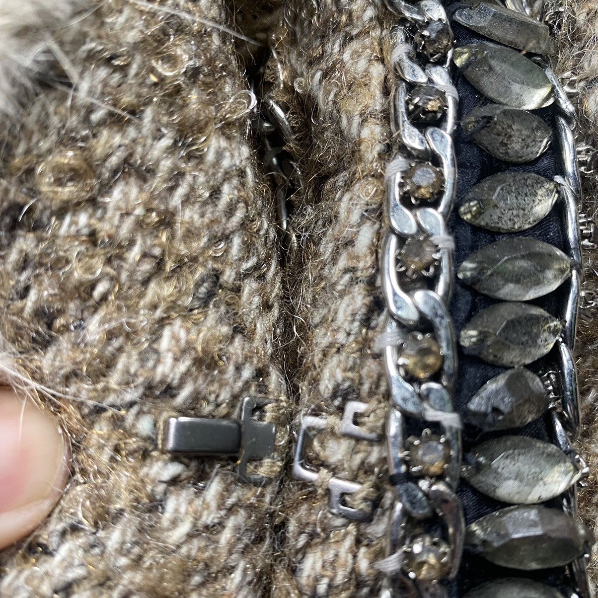 If Six Was Nine × Japanese Brand × Le Grande Bleu (L.G.B.) Rare Wool Faux Fur Gothic Bondage Jacket Size XS / US 0-2 / IT 36-38 - 6 Thumbnail