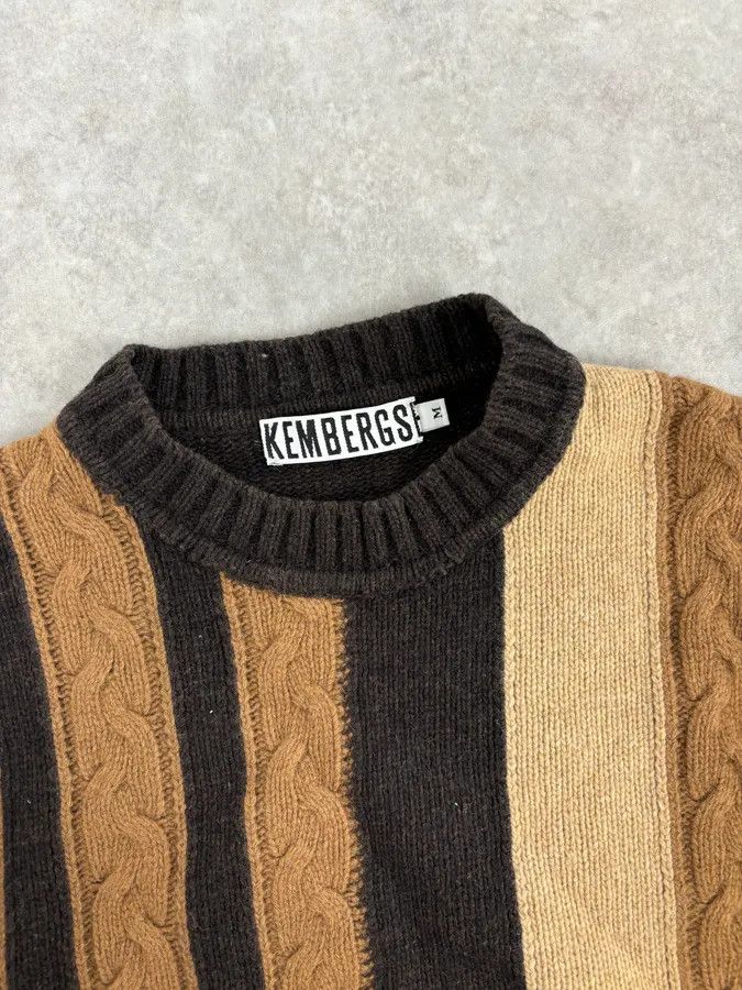 Dirk Bikkembergs Dirk Bikkembergs Camel & Brown Wool Sweater Size US M / EU 48-50 / 2 - 4 Thumbnail