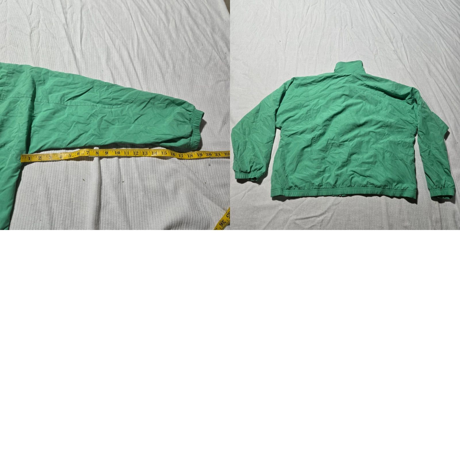 Vintage Koret Solid Green Zip Up Glam Jacket Coat Adult Women's XL Green Rocker Jacket Size XL / US 12-14 / IT 48-50 - 8 Thumbnail