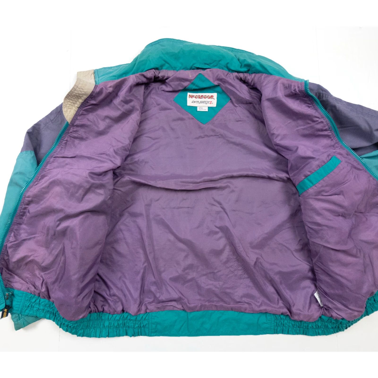 McGregor VINTAGE McGregor Jacket Adult Medium Green Full Zip Anti Breeze II Outerwear VTG - Windbreaker - Men's Jacket - Size M - Green - 90s/90s Style Size US M / EU 48-50 / 2 - 7 Thumbnail