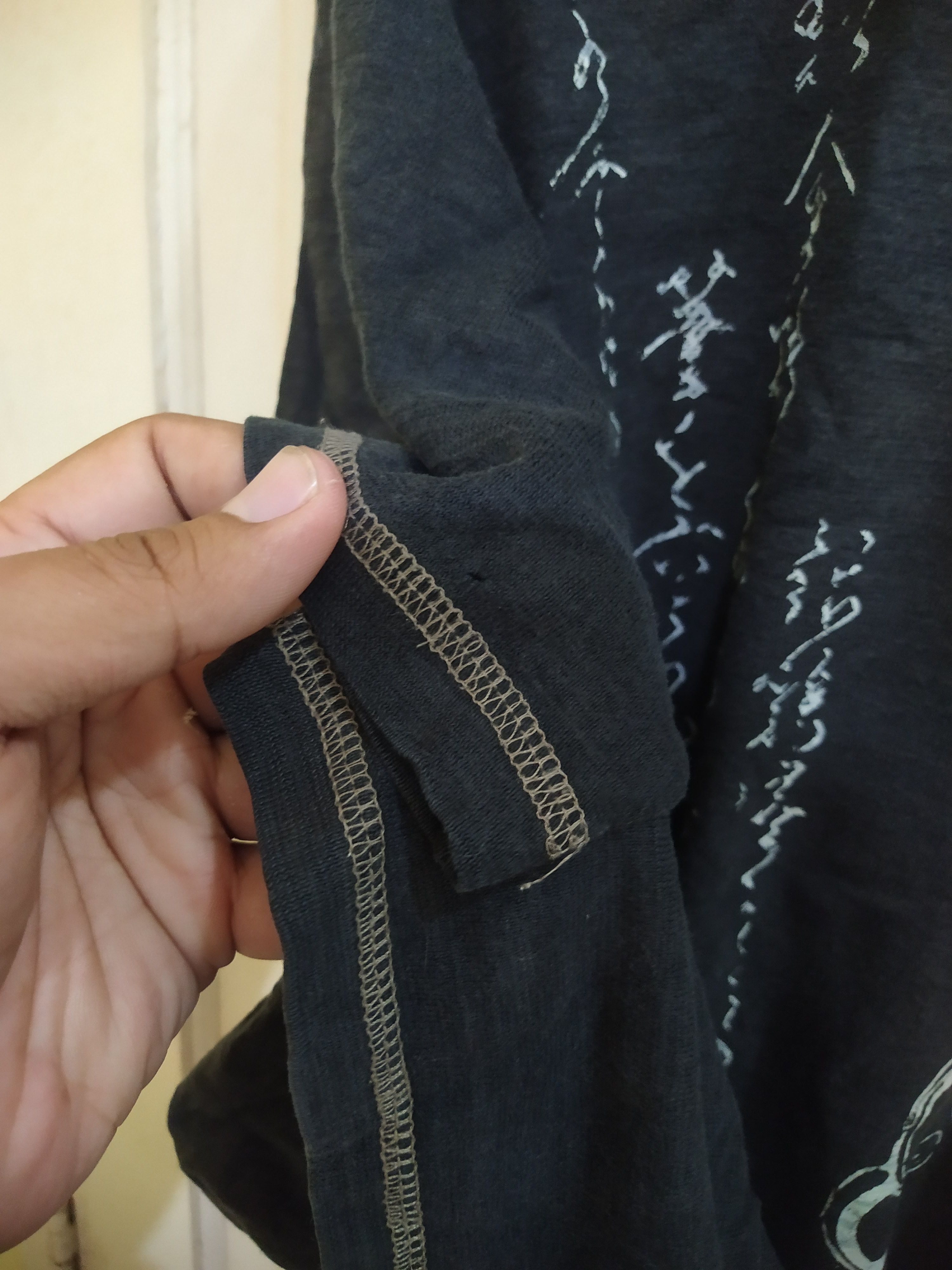 Japanese Brand Vintage Japanese Ukiyo-e Wave Print Henley Size US XL / EU 56 / 4 - 3 Thumbnail