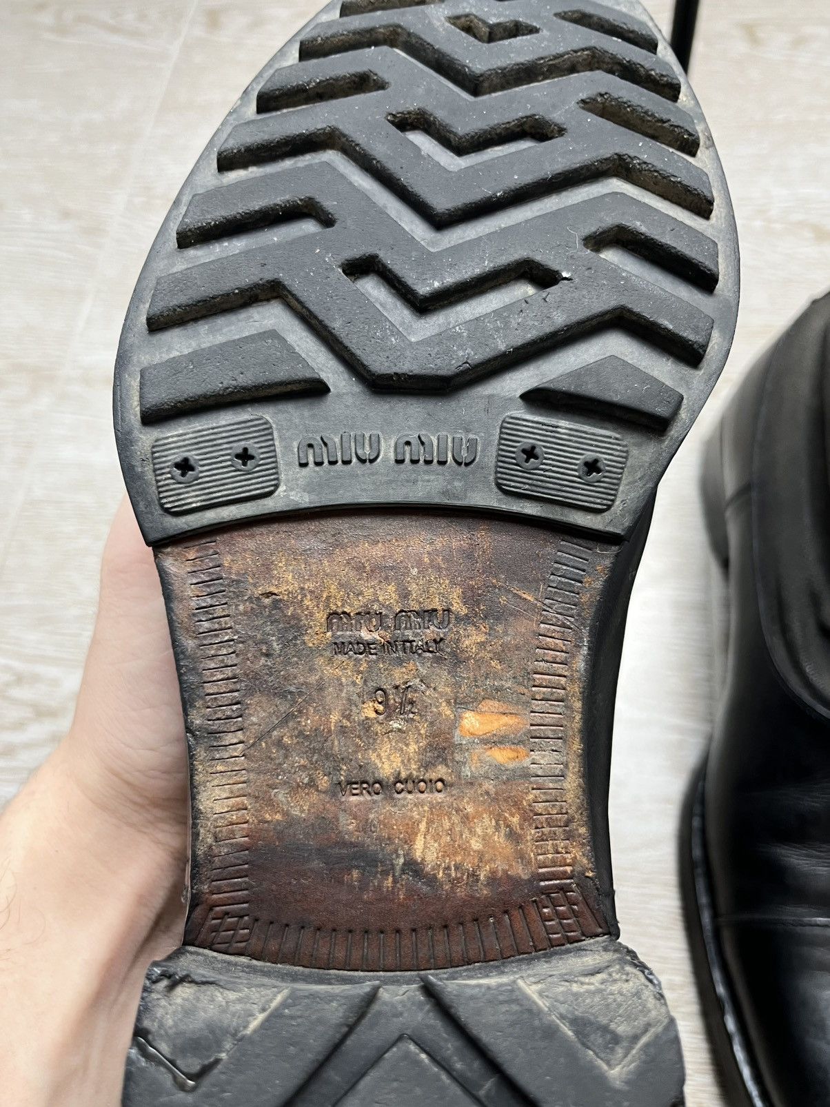 Miu Miu Miu Miu Leather Ankle Zip Guidi Style Boots 00s Size US 9.5 / EU 42-43 - 17 Thumbnail