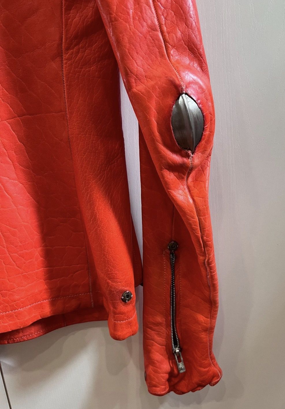 Carol Christian Poell Carol Christian Poell Red leather jacket, women's Size M / US 6-8 / IT 42-44 - 5 Thumbnail