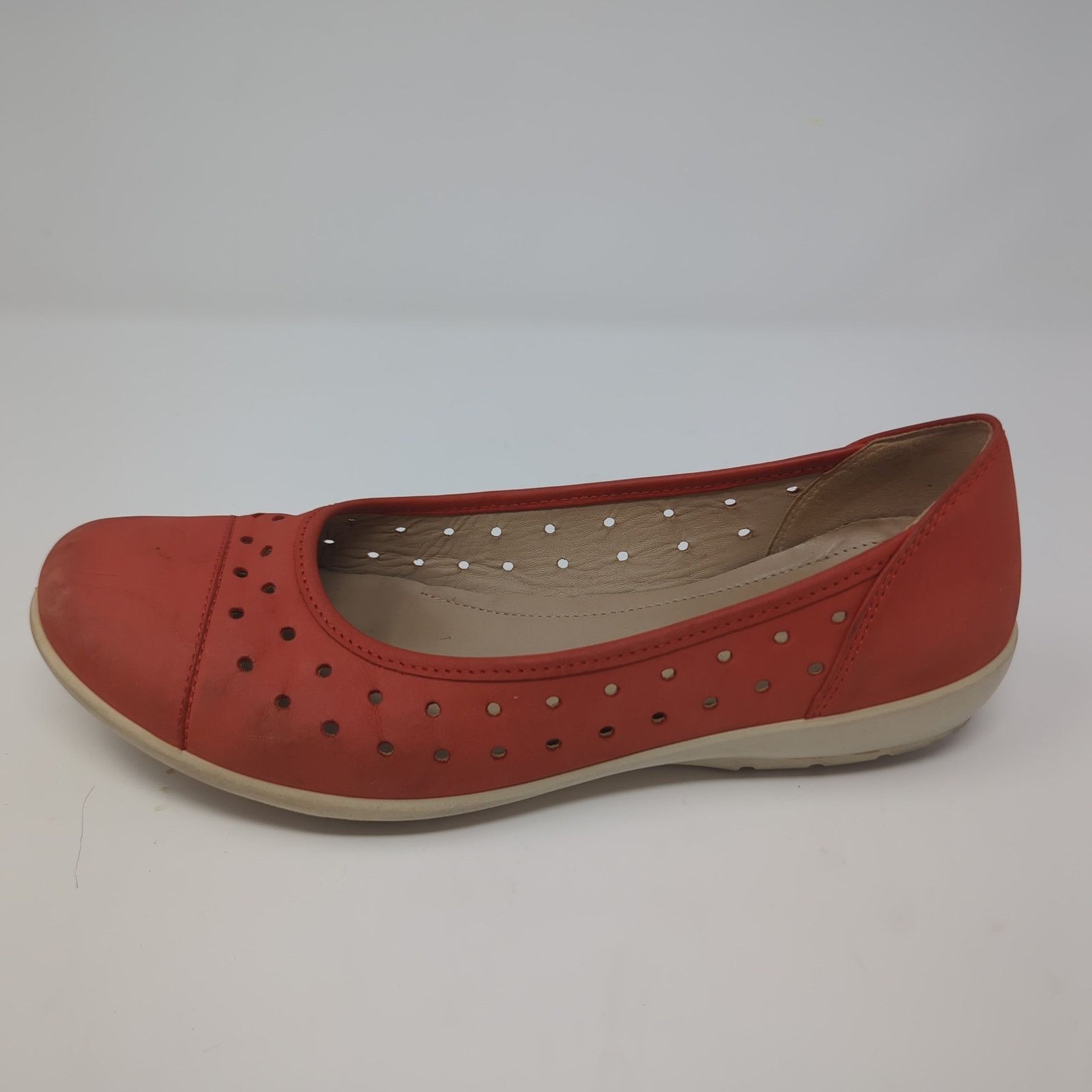 Other Hotter Comfort Concept Livvy Red Nubuck LeatherPerforated 10 Size US 10 / IT 40 - 2 Thumbnail