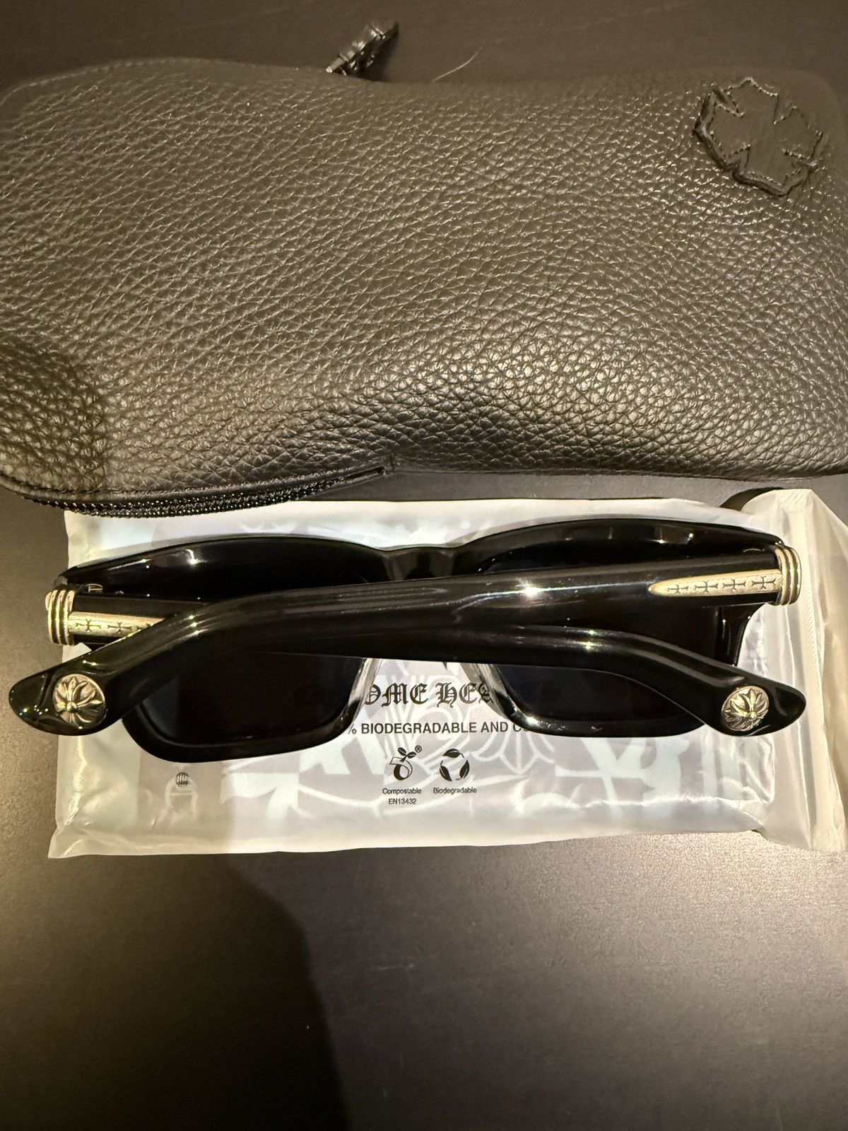 Chrome Hearts TRYPOLEAGAIN Chrome Hearts Sunglasses Black Size ONE SIZE - 2 Thumbnail