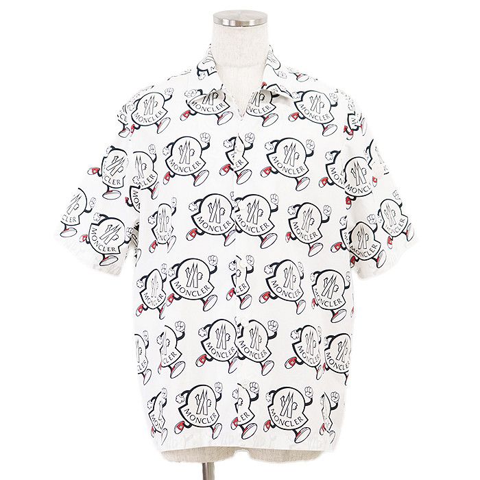 Moncler Moncler Moncler CAMICIA Cotton Short Sleeve Shirt Cotton Dress Shirt Size ONE SIZE - 1 Thumbnail