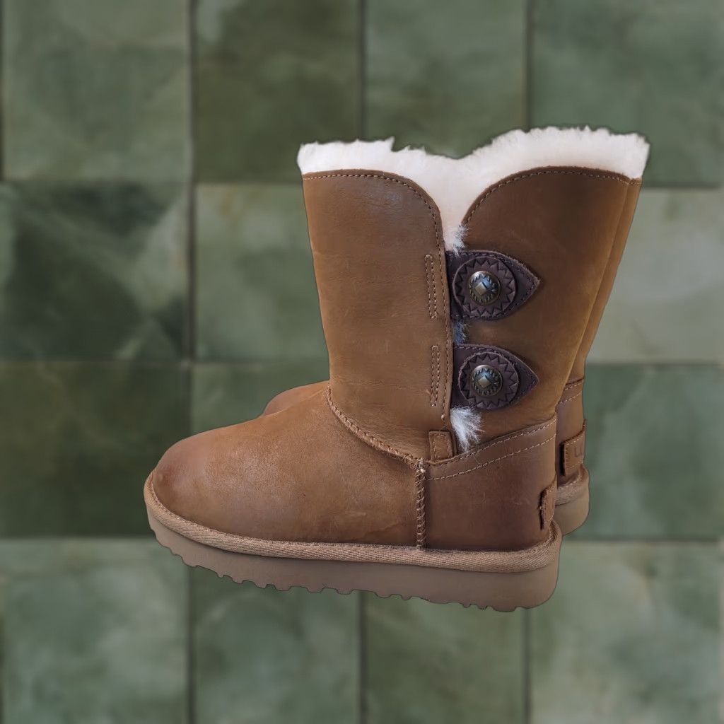 Ugg Ugg Bracken Lace Chestnut Suede Leather Boots Women display picture 1