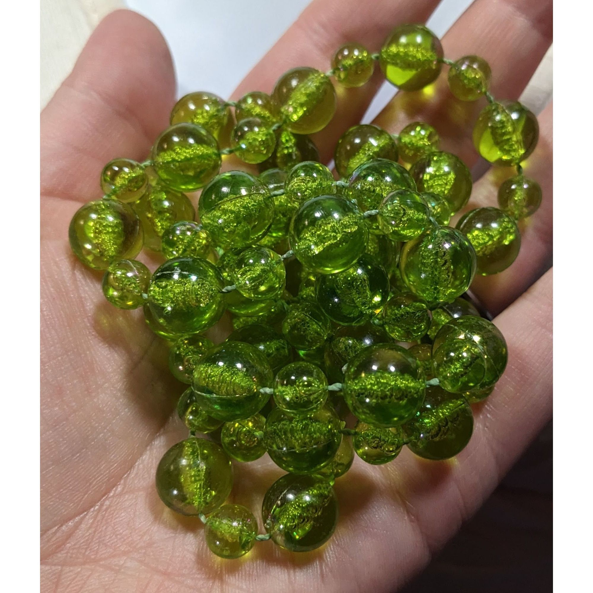 Other Cottagecore Translucent Green Beaded Necklace Size ONE SIZE - 3 Thumbnail