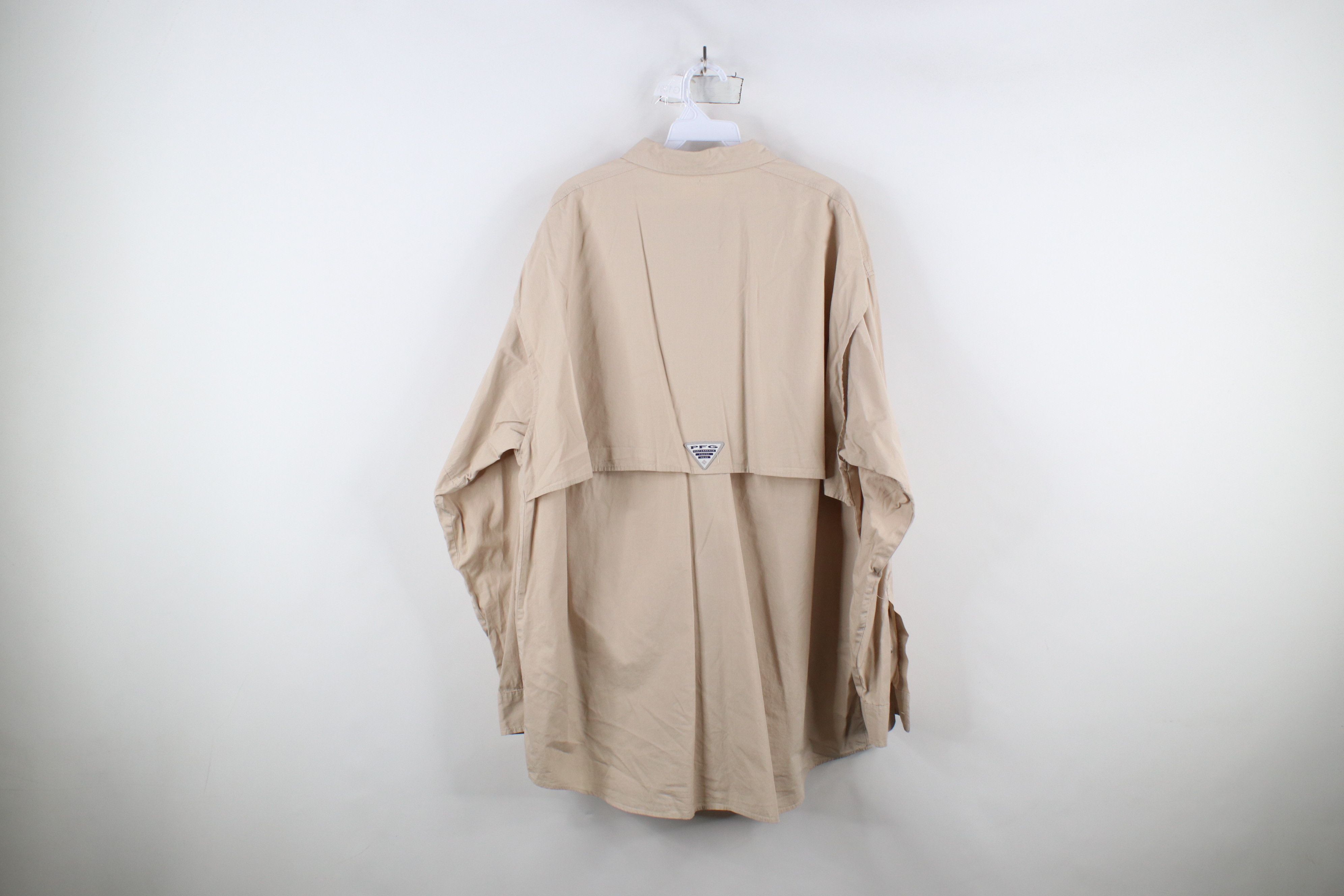 Columbia × Vintage Columbia PFG Performance Gear Button Shirt Beige Khaki Size US XL / EU 56 / 4 - 13 Thumbnail