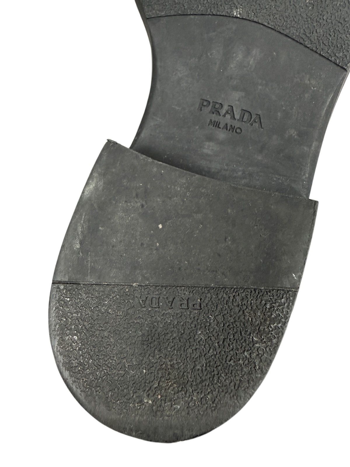 Prada Prada Loafers Black Leather Triangle Logo Size 38 Size US 8 / IT 38 - 11 Thumbnail