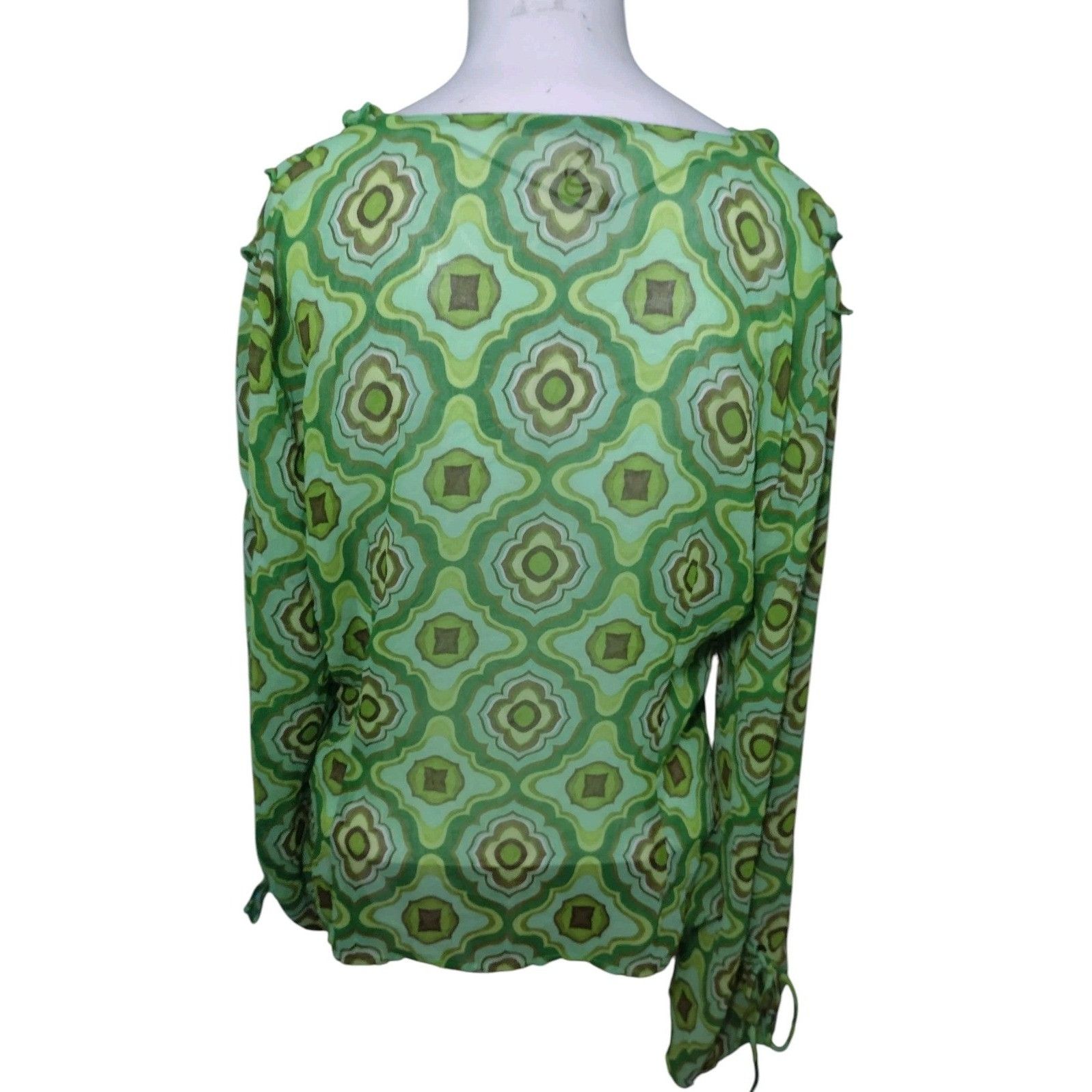Zara Zara Chiffon Ruffle Lightweight Shirt Size L Fairy Disco She Size L / US 10 / IT 46 - 5 Thumbnail