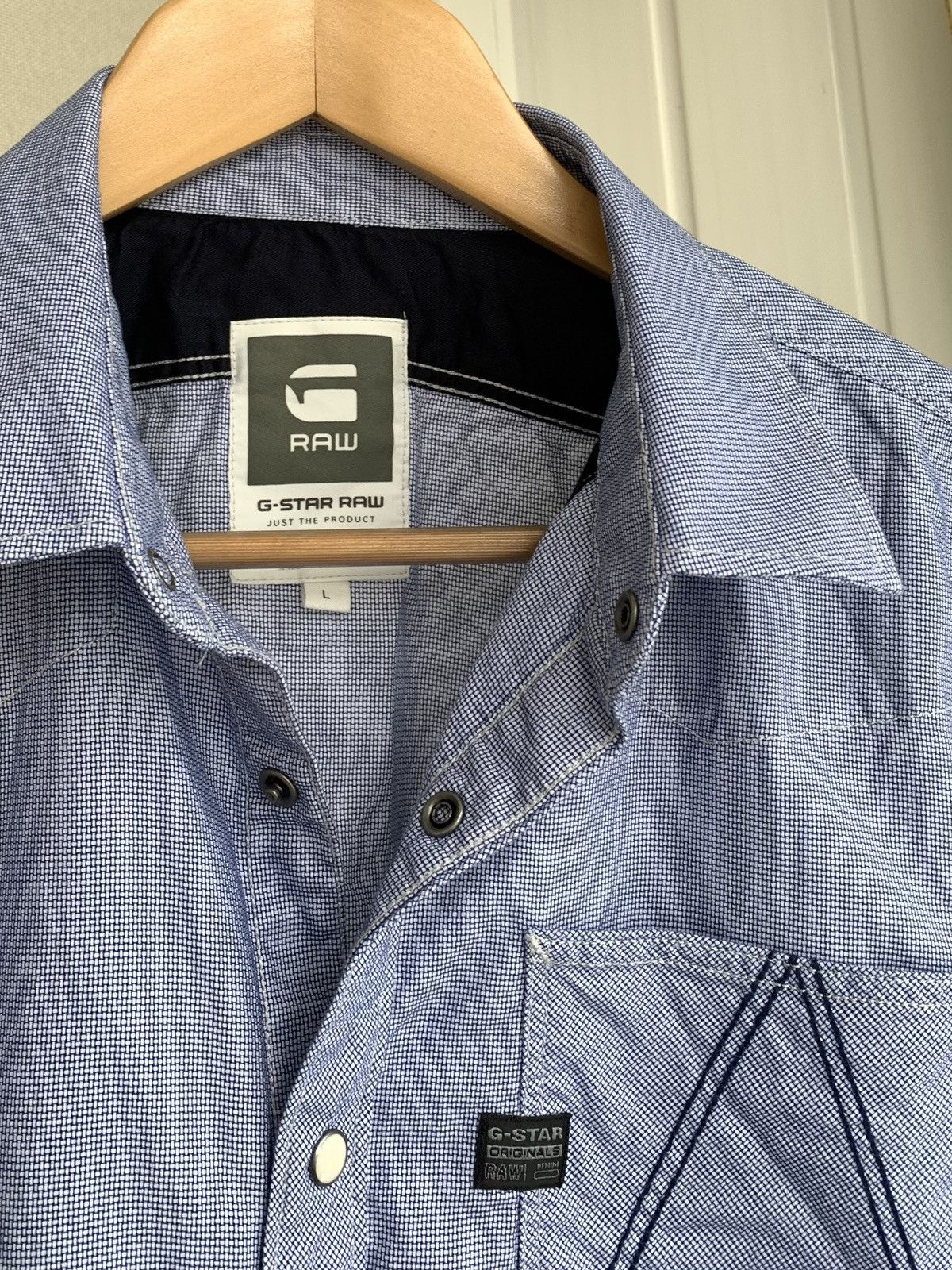 G-Star G-STAR RAW Long Sleeve Crotch Button Shirt Mens Size M-L Size US L / EU 52-54 / 3 - 7 Thumbnail