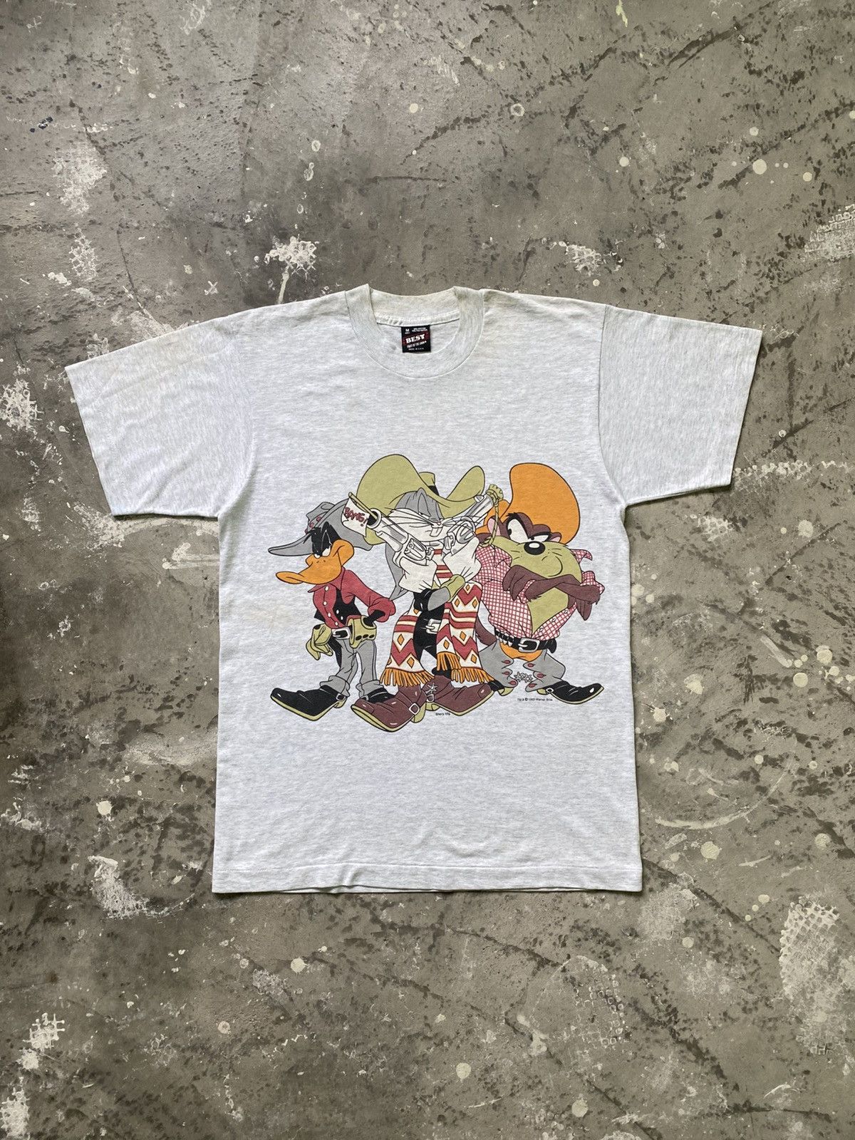 Cartoon Network Vintage 1993 Looney Tunes Cowboy By Warner Bros T Shirt Size US M / EU 48-50 / 2 - 1 Thumbnail