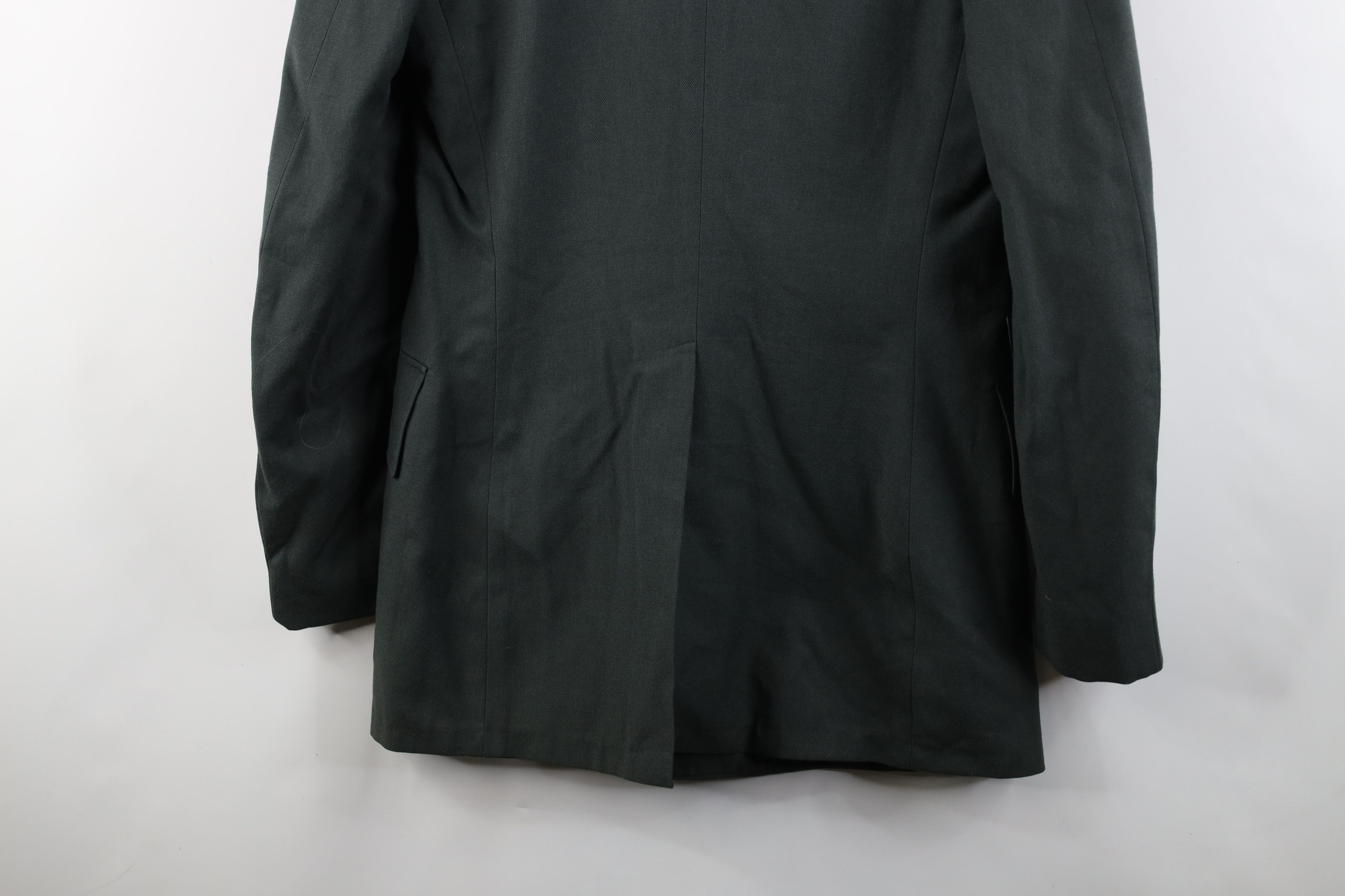 Vintage Vintage 60s Vietnam War Serge Green Army Officer Jacket Coat Size US L / EU 52-54 / 3 - 15 Thumbnail