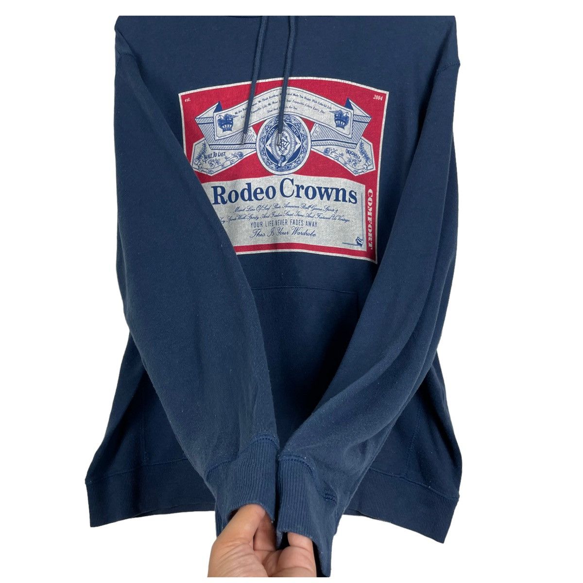 Budweiser × Japanese Brand STEAL💥RODEO CROWN PULLOVER HOODIE RIPOFF BUDWEISER Size US M / EU 48-50 / 2 - 7 Thumbnail