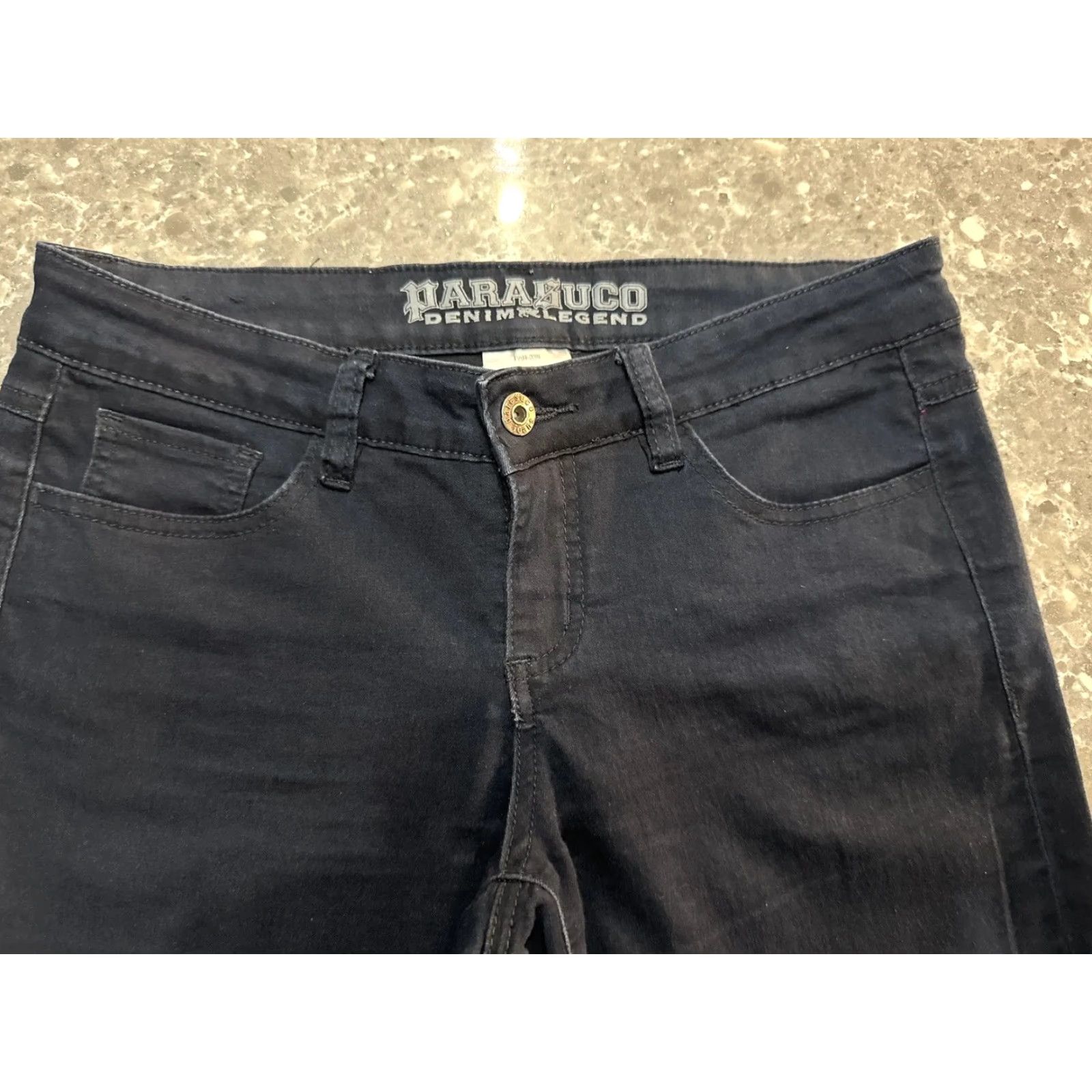 Parasuco Parasuco Denim Legend Jeans Womens Tag Size 28 Dark Blue 5-Pocket Bootcut Inseam 26.5in Regular Rise Low 6.5-8.5in Cotton Blend Denim Size 28" / US 6 / IT 42 - 6 Thumbnail