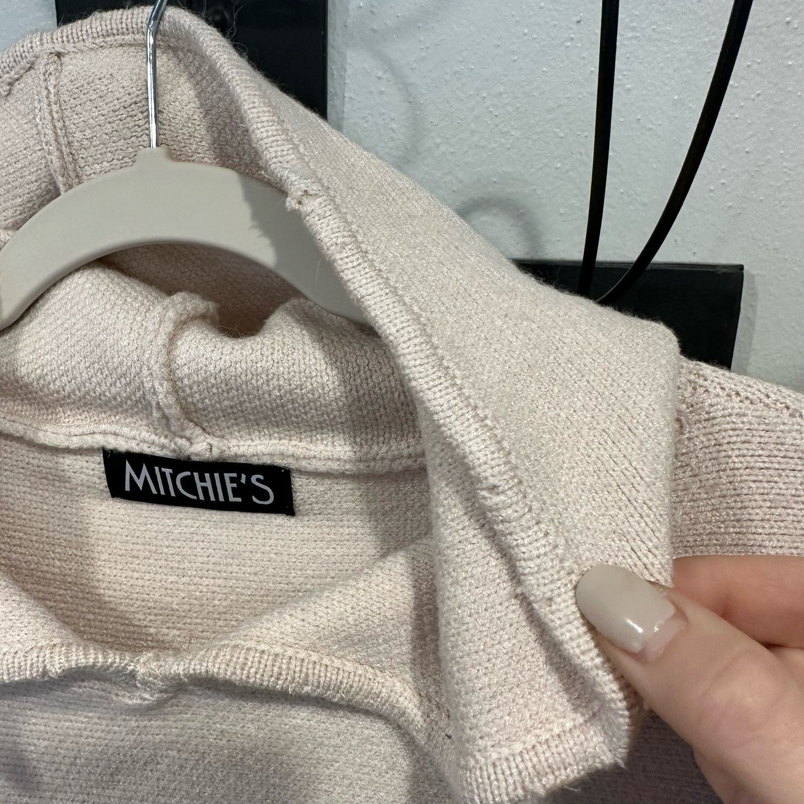 Mitchie’s Knitted Hoodie - size OS