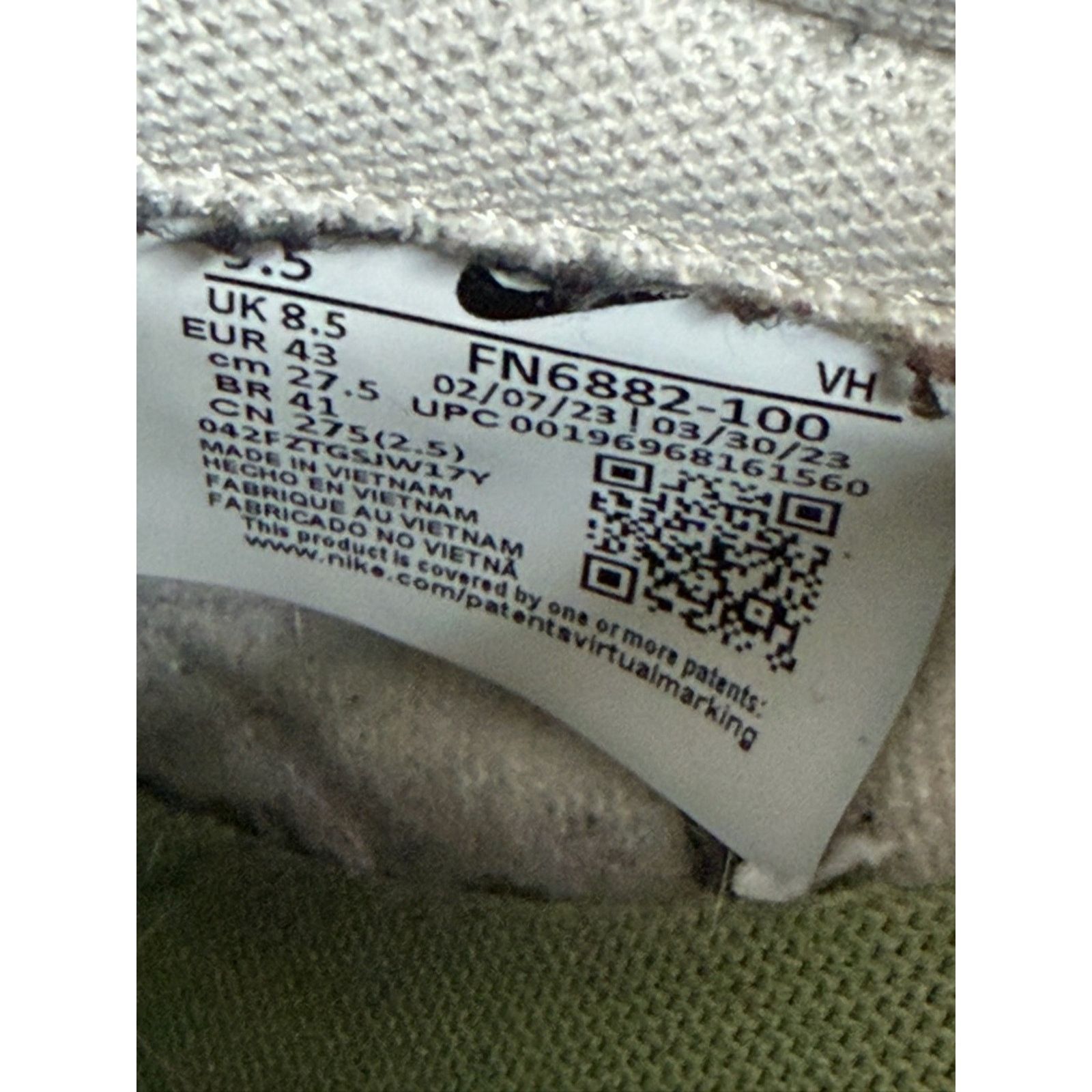 Nike Men’s Size 9.5 Nike Dunk Low Oil Green Cargo Khaki White Size US 9.5 / EU 42-43 - 10 Thumbnail