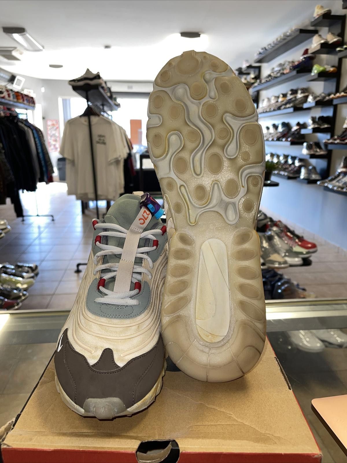 Nike Size 12 - Nike Air Max 270 React x Travis Scott Cactus Trail Size US 12 / EU 45 - 6 Thumbnail