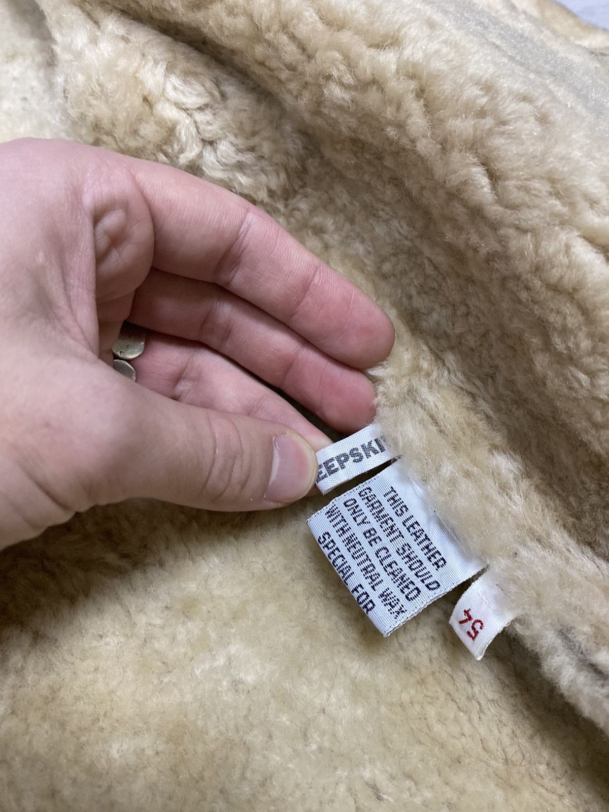 Other 🔥SHEEPSKIN COAT LEATHER TYPE B-3 AVIATION JACKET Size US L / EU 52-54 / 3 - 3 Thumbnail