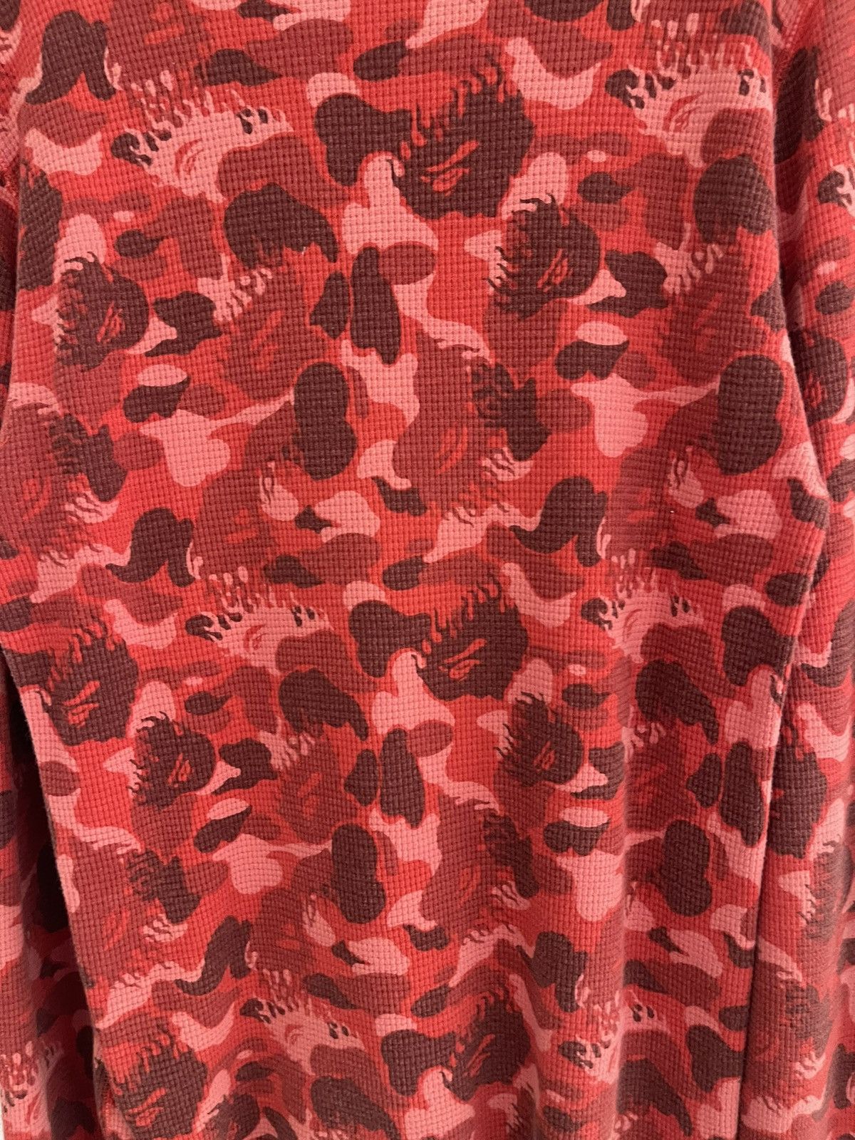 Bape Bape Red Fire Camo Longsleeve Thermal Size US M / EU 48-50 / 2 - 11 Thumbnail