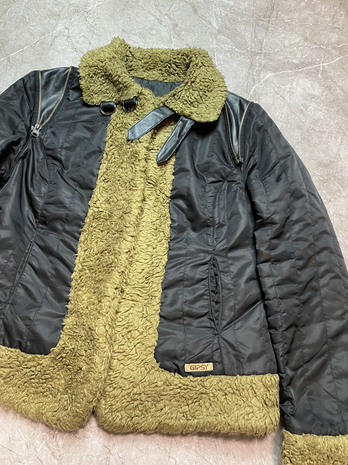 Vintage Vintage Avant-garde alternative faux-fur bomber jacket Size L / US 10 / IT 46 - 8 Thumbnail