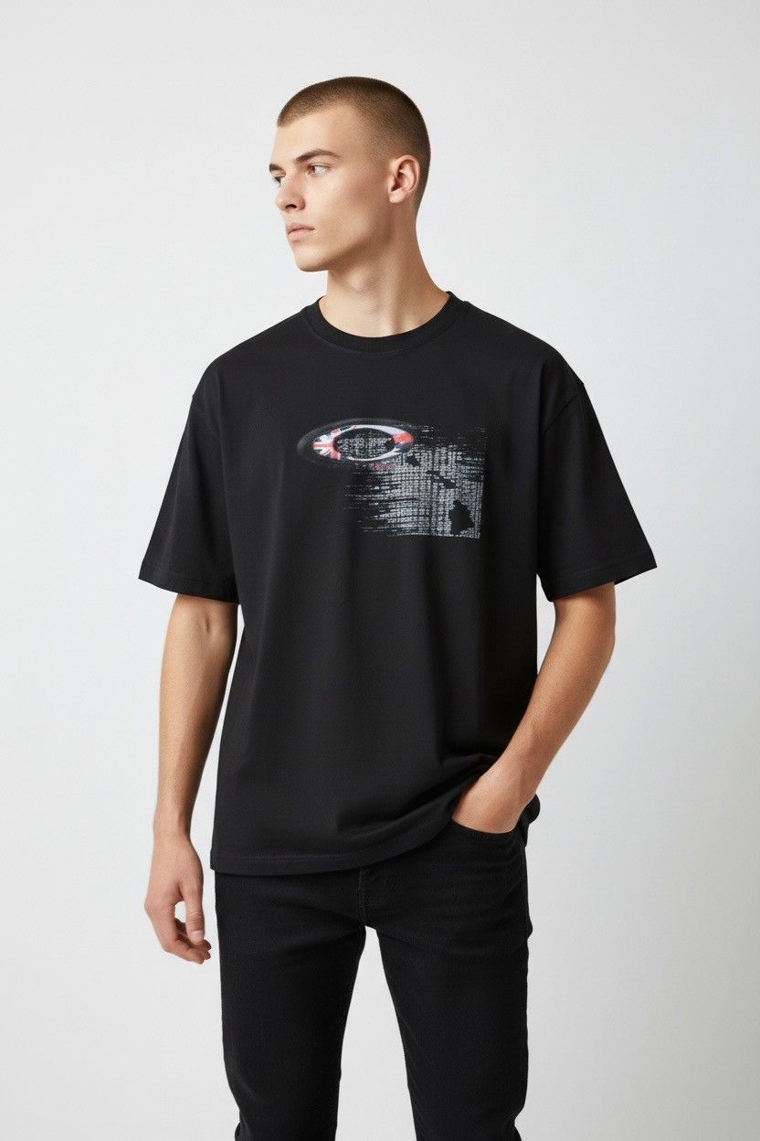 Oakley Vintage 1990s OAKLEY Hawaii T Shirt Black Size M Size US M / EU 48-50 / 2 - 1 Thumbnail