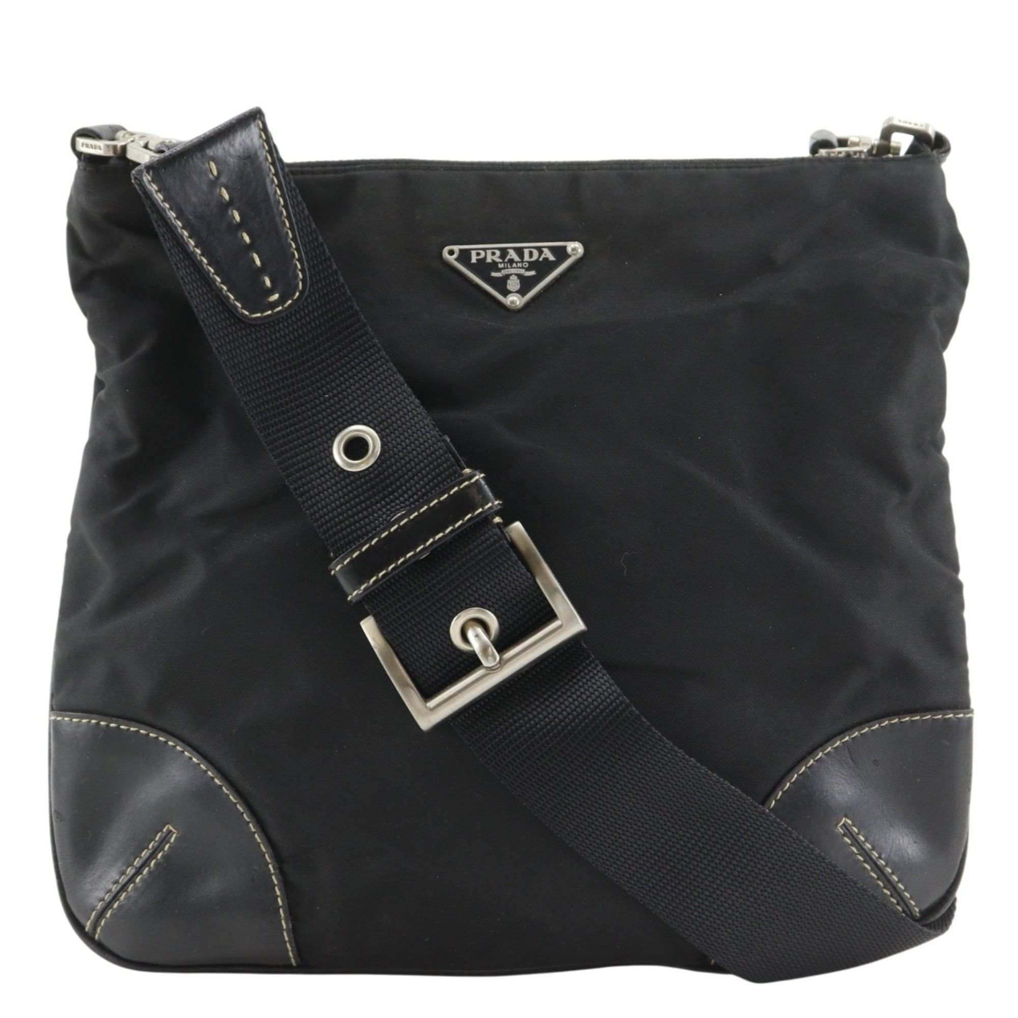 Prada Prada shoulder bag, nylon, black, women's. Size ONE SIZE - 1 Thumbnail