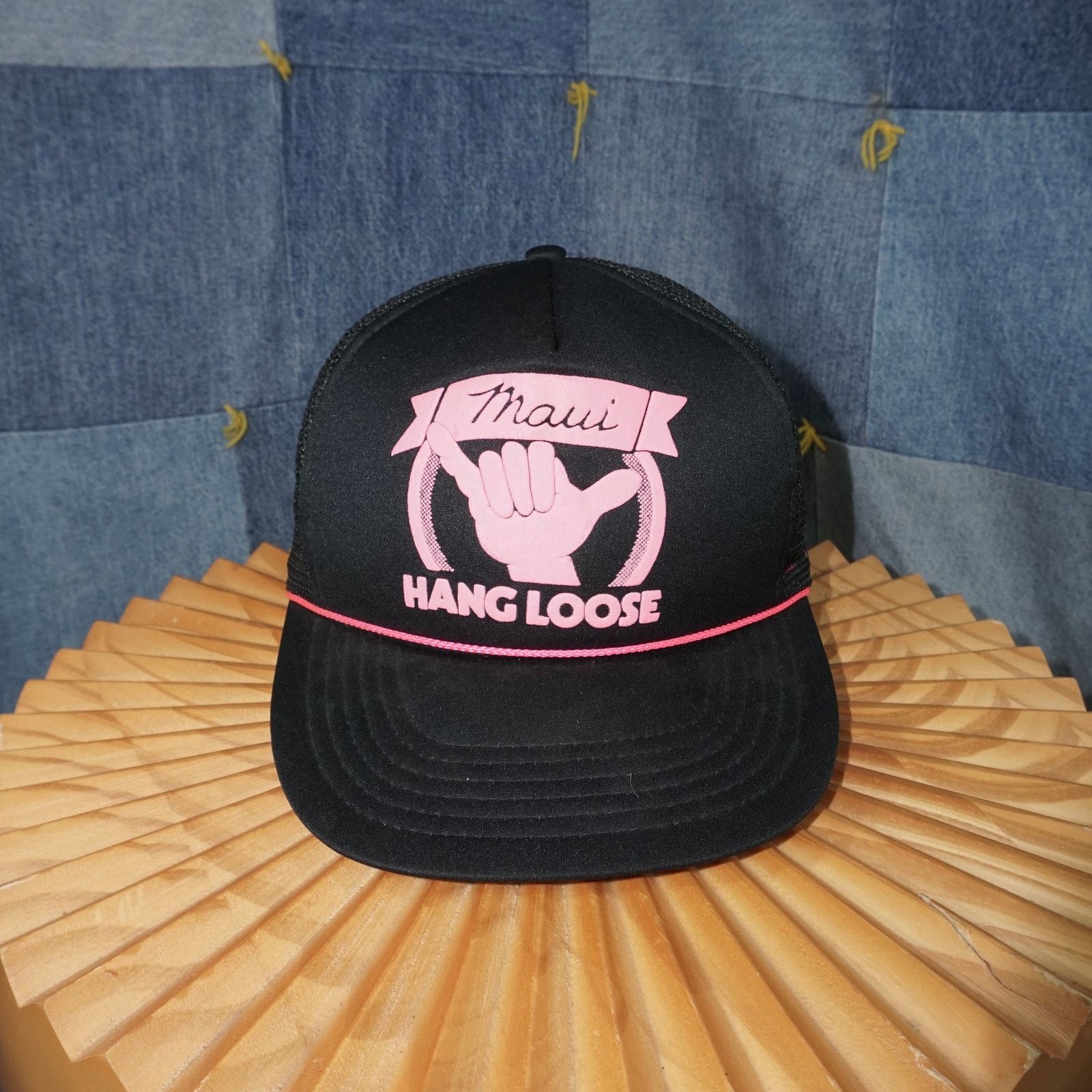 Vintage OSFA - Vintage 1990s Maui hang loose Hawaii rope trucker hat Size ONE SIZE - 1 Thumbnail